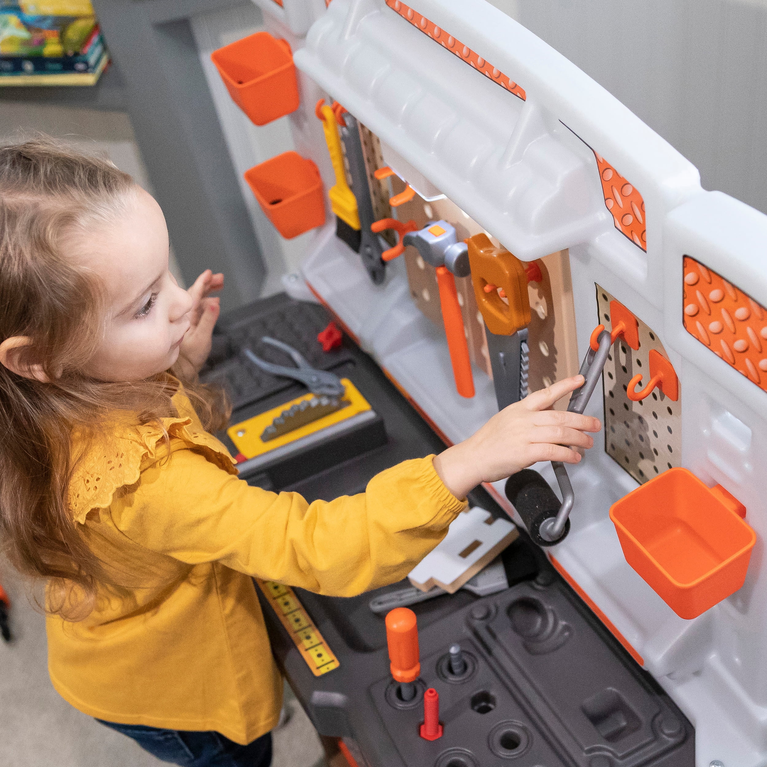 Step2 Big Builders Pro Workshop Multicolor Tool Bench, 27.50" x 34", 19 lb - Image 18