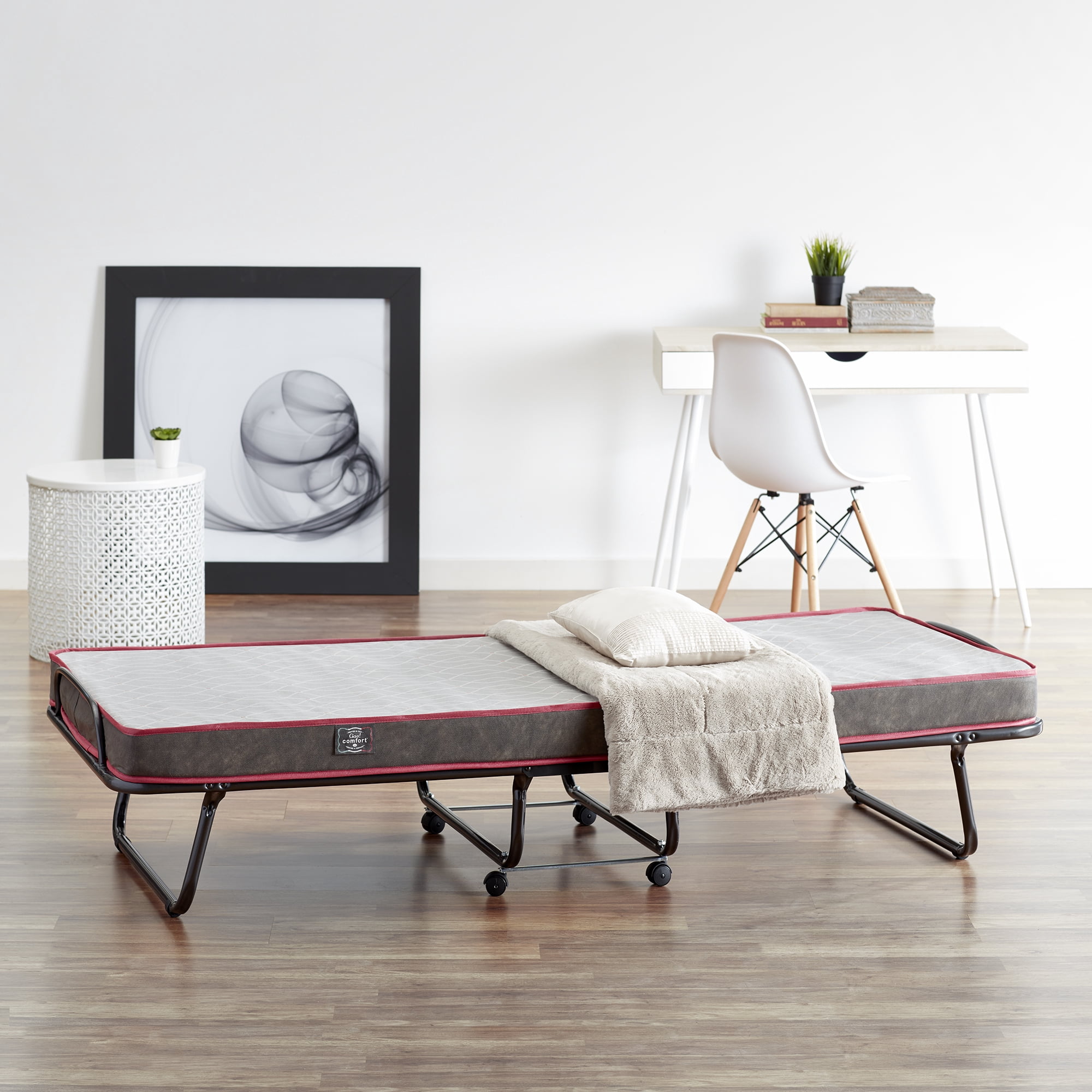 FirsTime Ciao Comfort Folding Bed, Italian Crafted, Dark Gray, 74 x 31 x 15, (70025) - Image 9