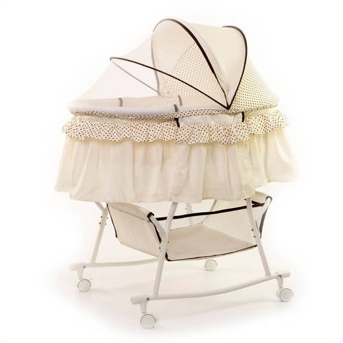 Dream On Me Lacy Portable 2-in-1 Bassinet And Cradle, Cream - Image 5