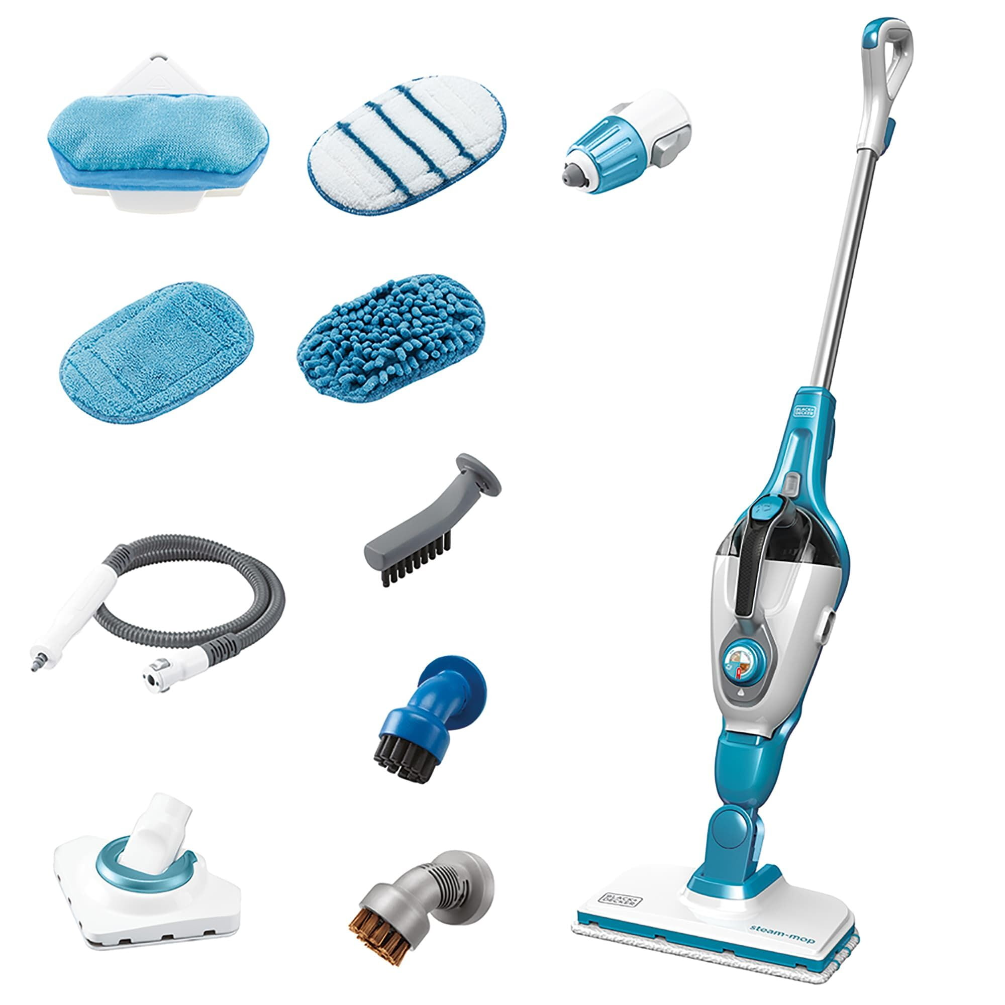 BLACK+DECKER Steam Mop + Glove 7in1 Complete Steam Cleaning Solution, HSMC1361SGP - Image 7