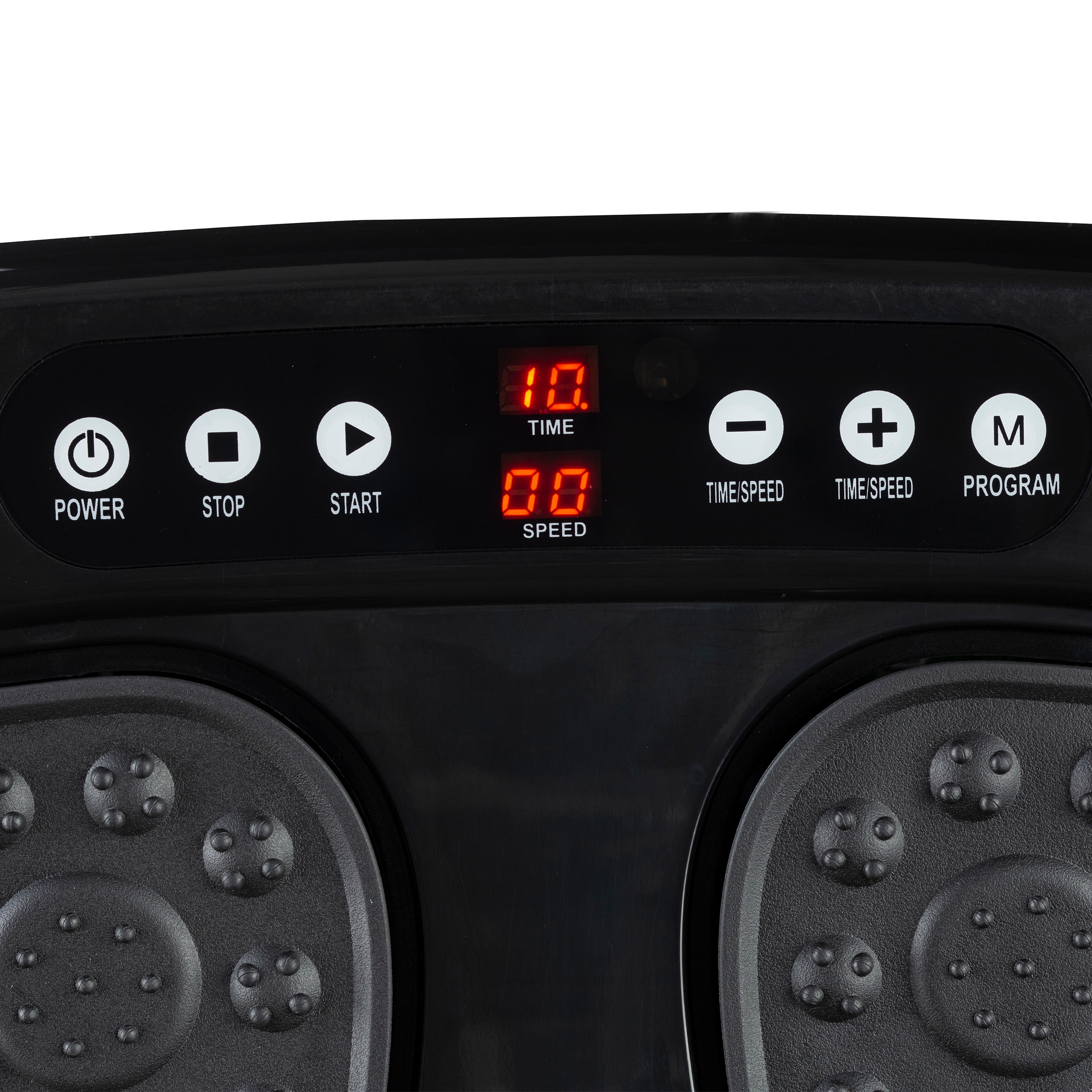 Foot Massager ? Vibrating Platform with Rotating Acupressure for Feet and Legs with Remote Control Included by Bluestone (Black) - Image 3