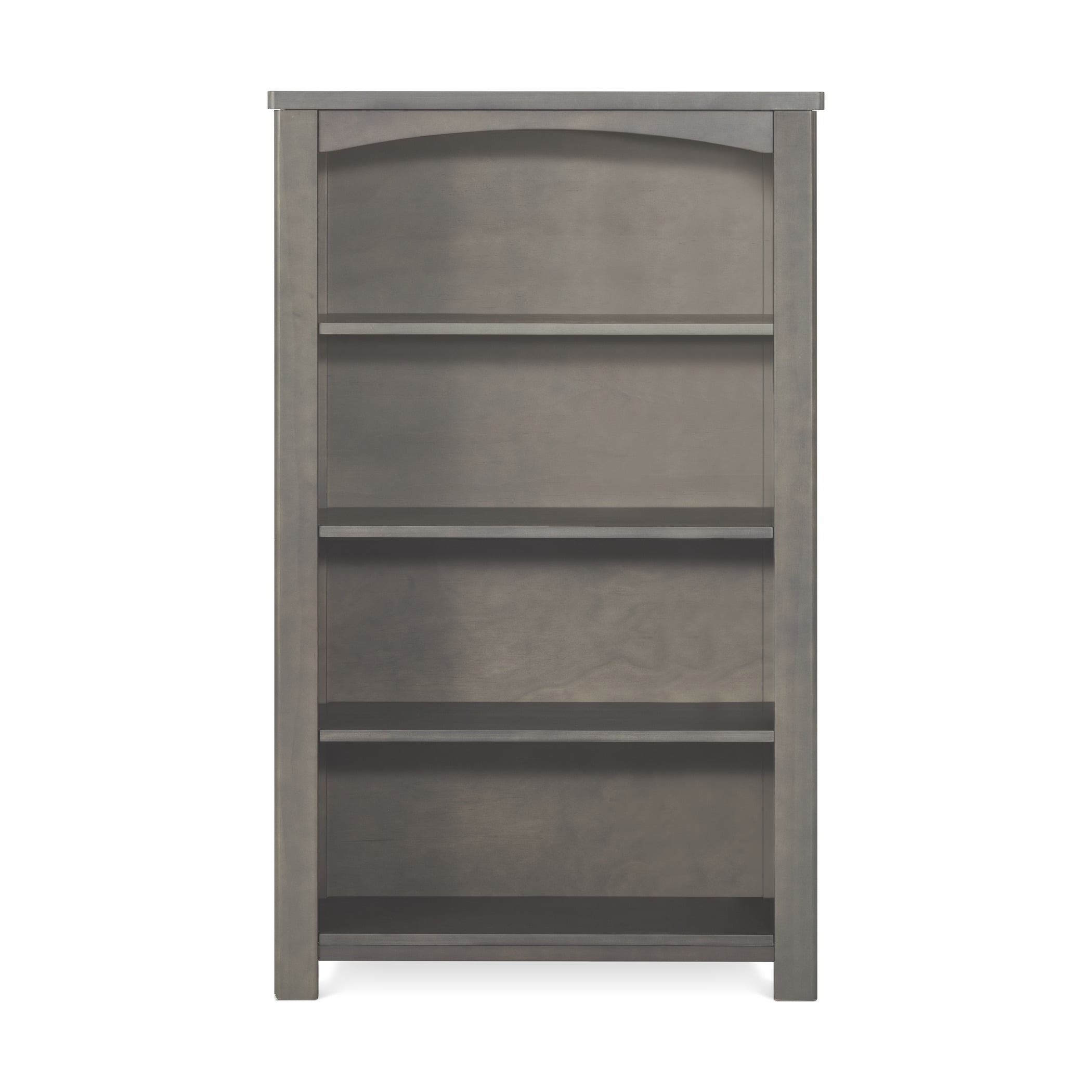 Child Craft Harmony 4-Shelf 50" Bookcase for Nursery or Bedroom, Adjustable Shelves, Dapper Gray - Image 2