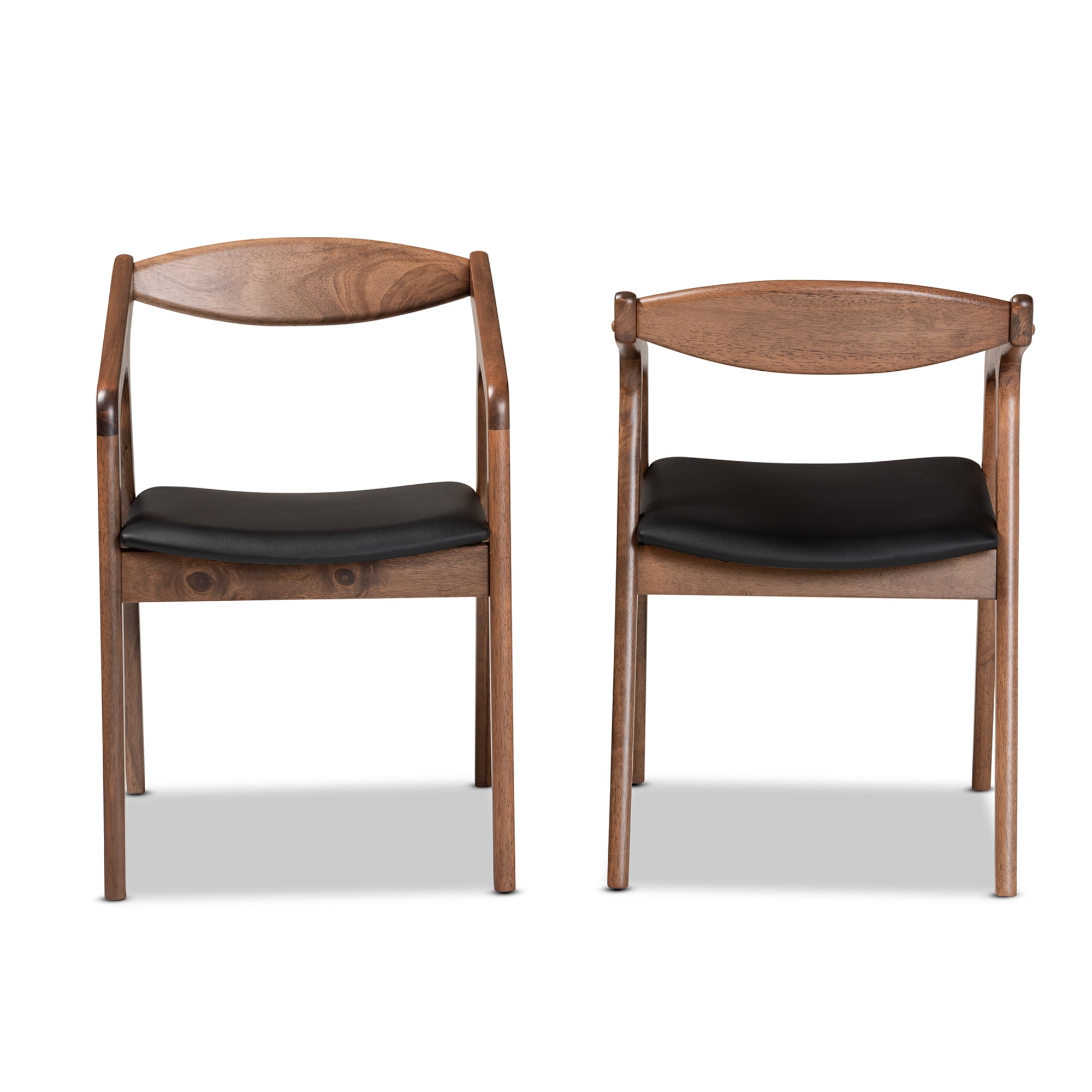 Baxton Studio Harland Dining Chair, Set of 2, Black - Image 8