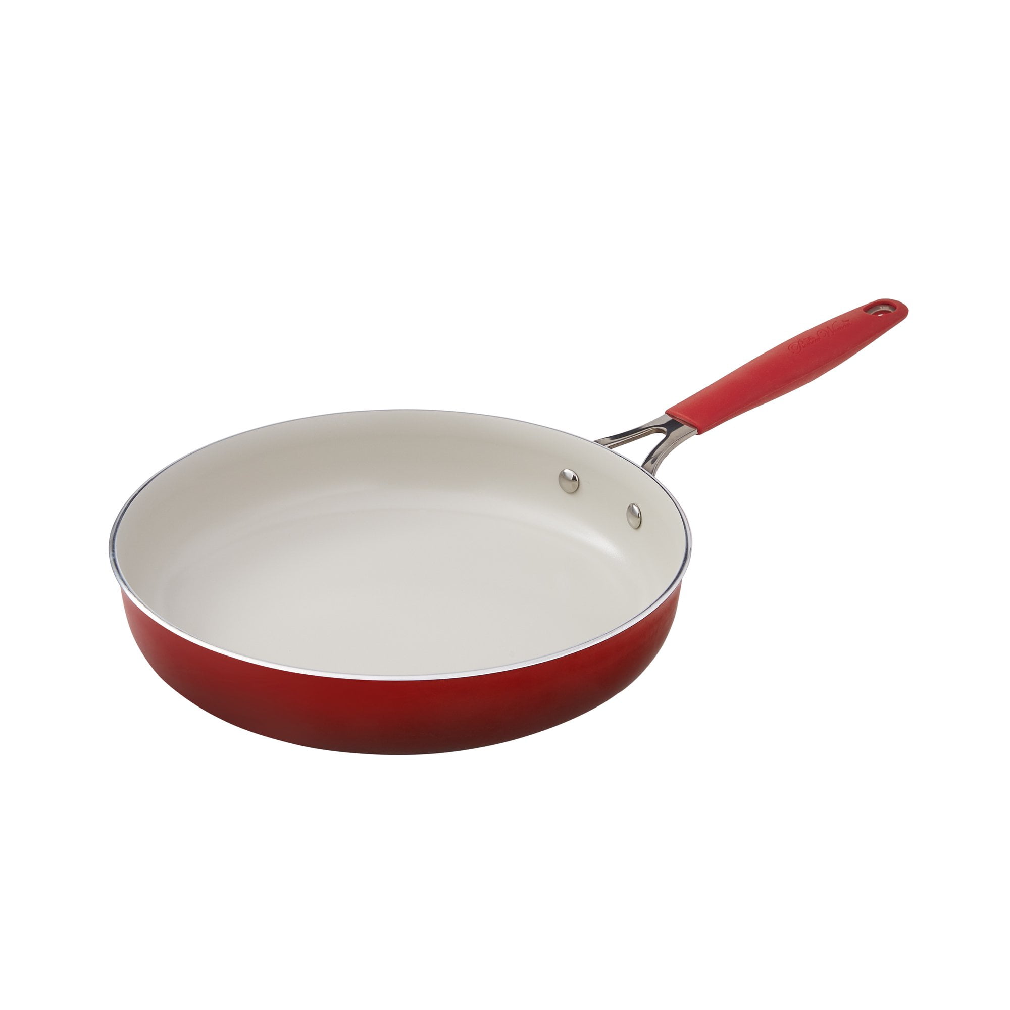 The Pioneer Woman 25-Piece Ceramic Nonstick Aluminum Cookware Set, Ombre Red - Image 8