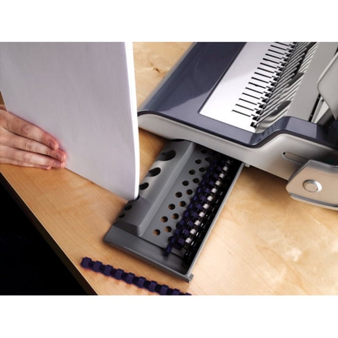 Fellowes Quasar Electric Comb Binding Machine 25 Sheets Punched, Grey - Image 7