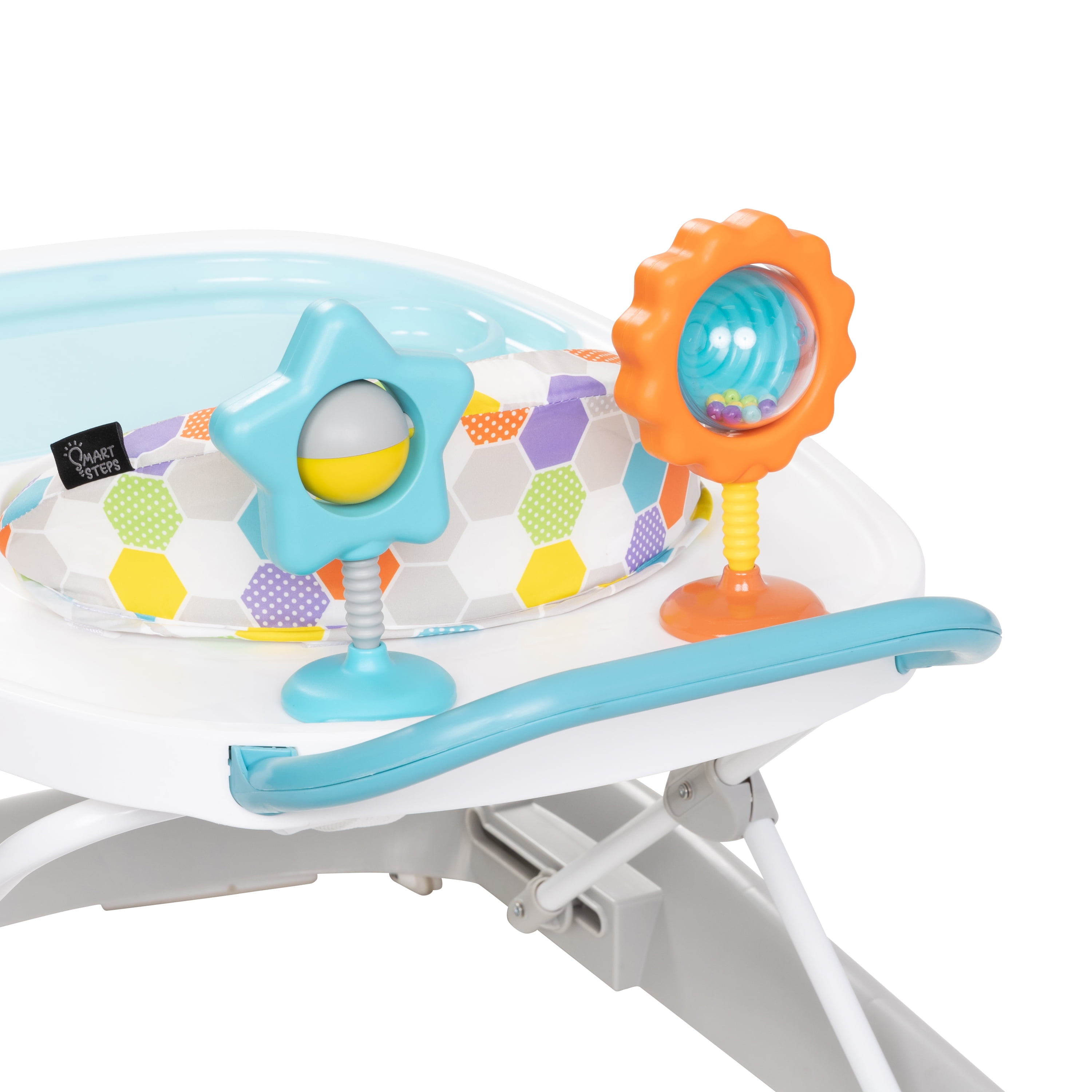 Smart Steps by Baby Trend Dine N' Play 3-in-1 Feeding Walker - Hexagon Dots - Image 6