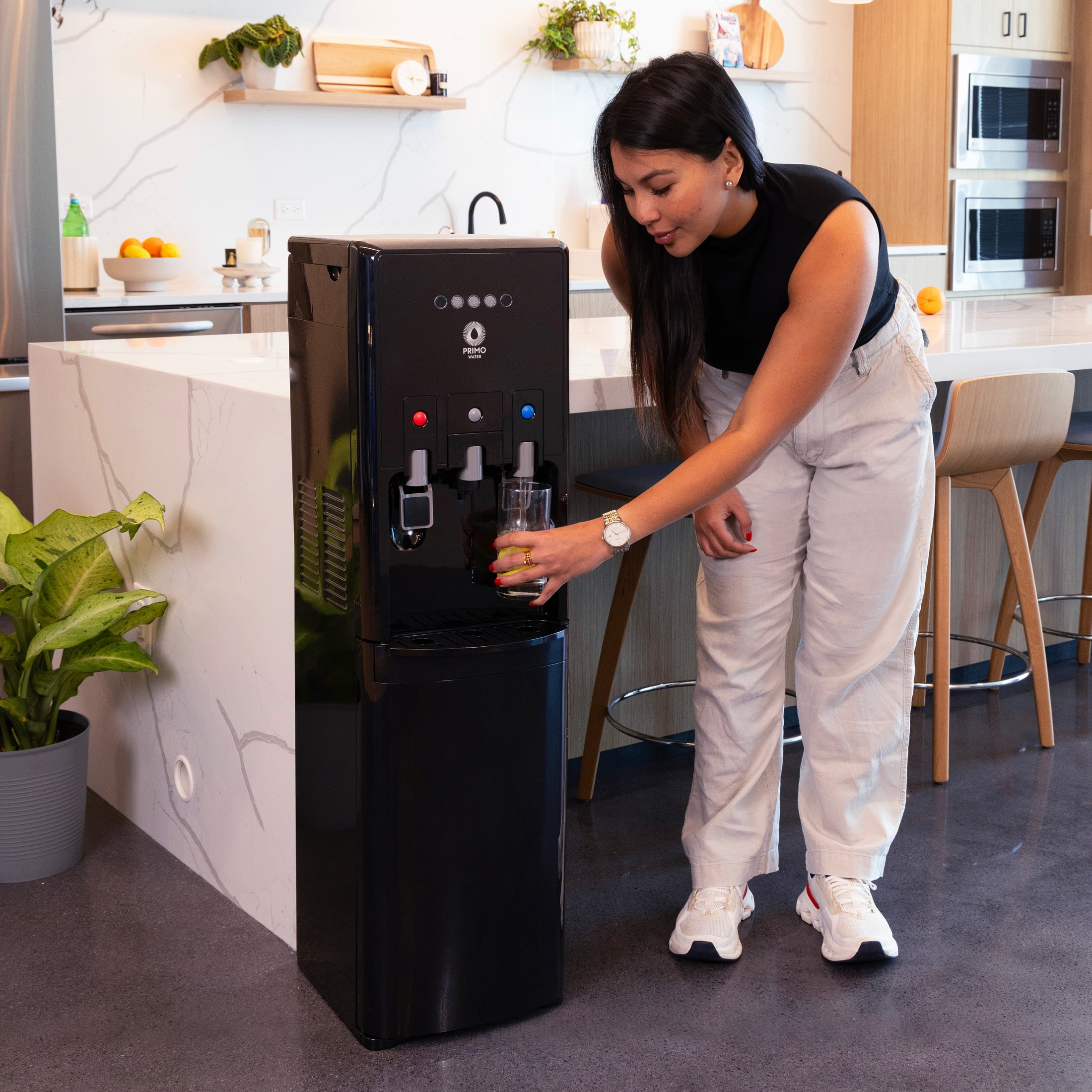 Primo Water® Bottom Loading Pro 2 Temp Water Dispenser with Single-Serve Coffee Maker, Black - Image 14