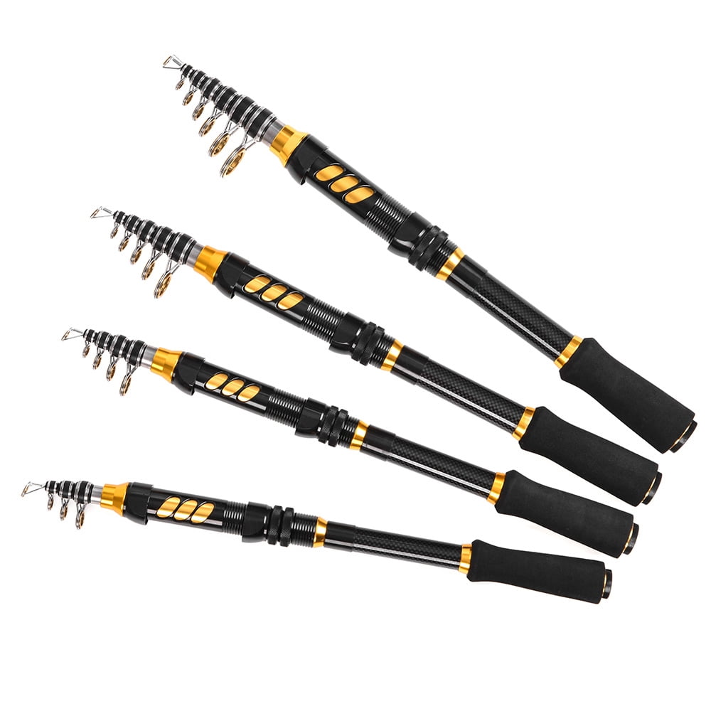 Lixada Carbon Fiber Telescopic 95" Spinning Fishing Rod & Reel Combo 2-Piece Rod - Image 5