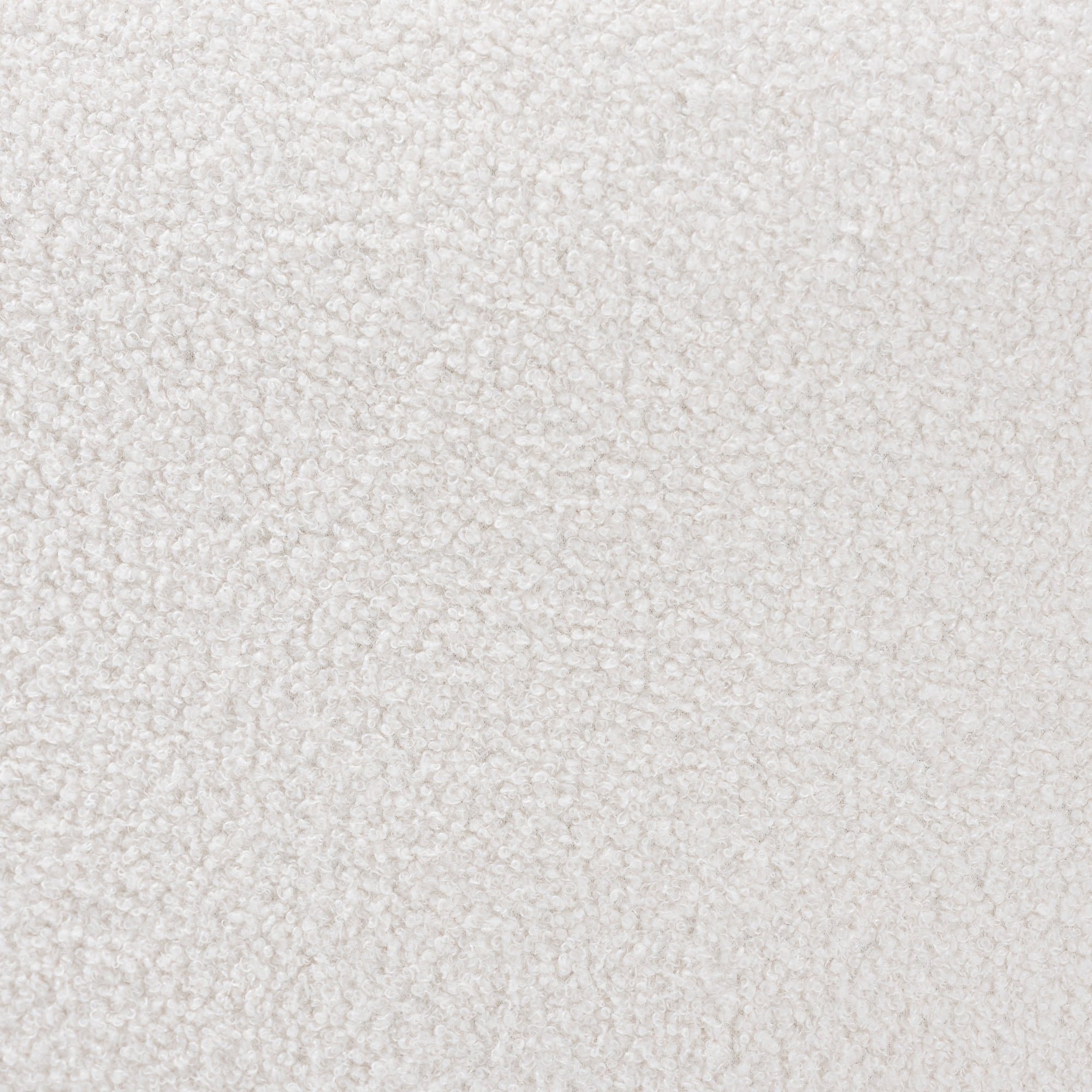 Baxton Studio Athena Modern and Contemporary Ivory Boucle Upholstered and Black Finished Wood Round Ottoman - Image 3