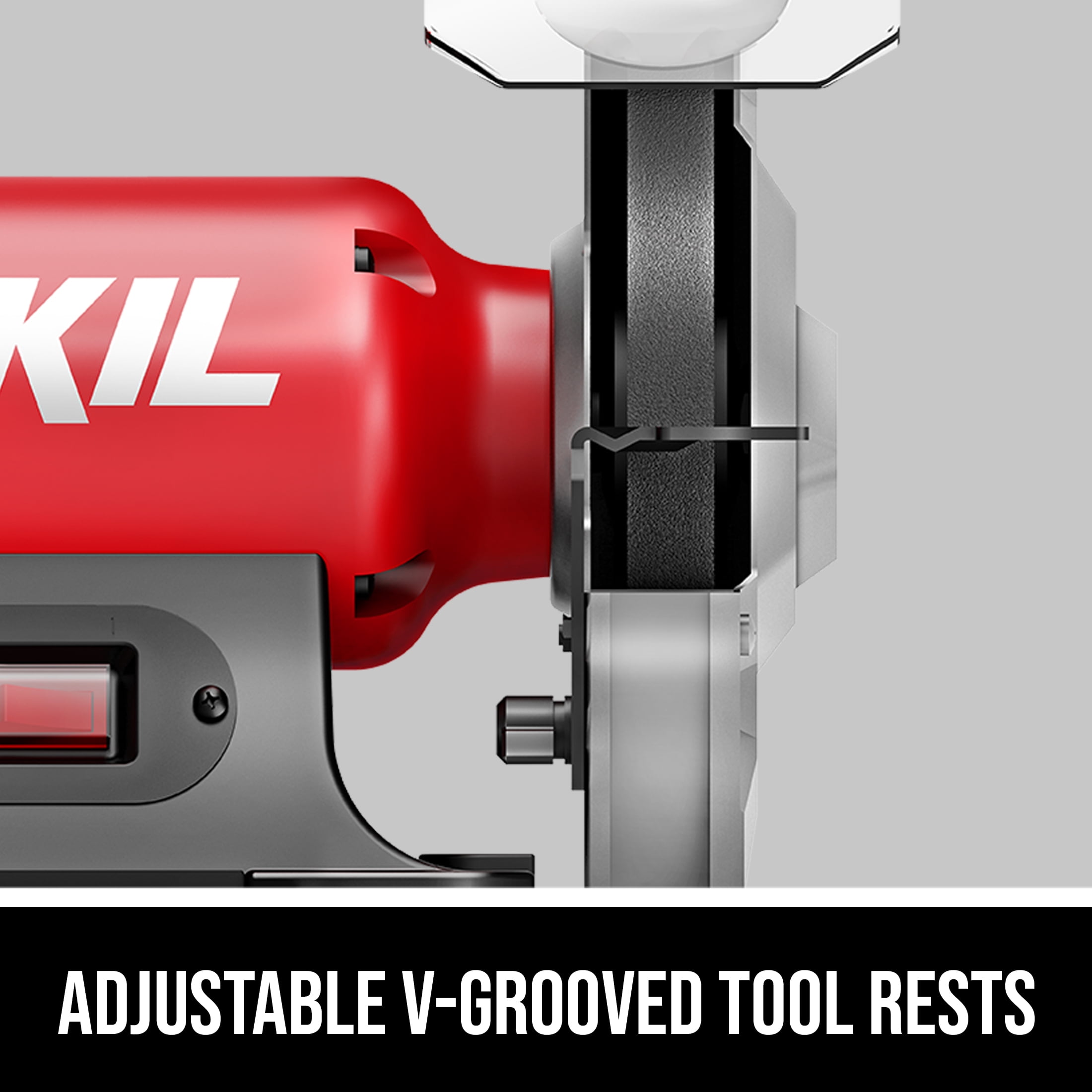 SKIL BI9502-00 3.0 Amp 8'' Benchtop Grinder with LED Light - Image 5