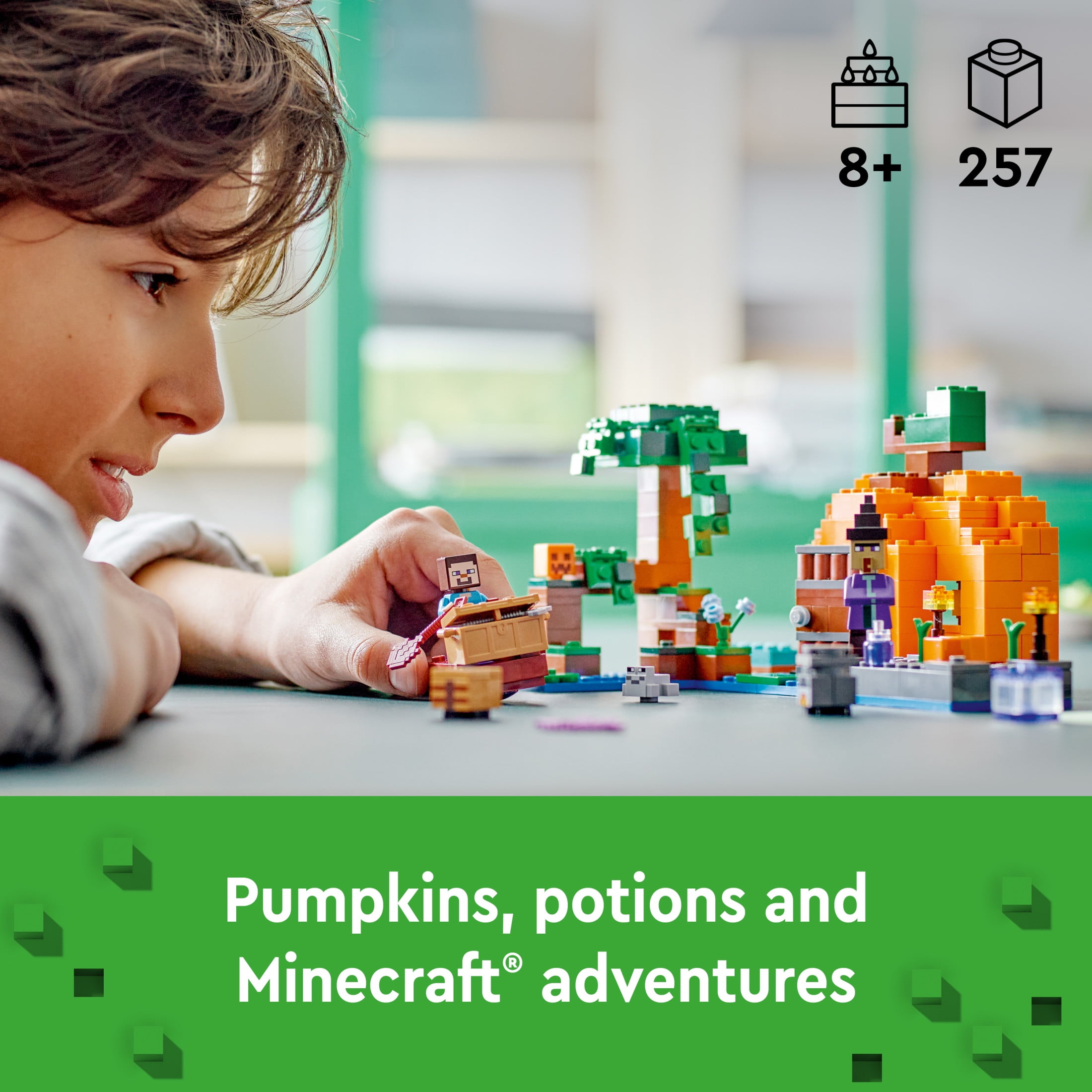 LEGO Minecraft The Pumpkin Farm Building Set, Halloween Toy for Boys, Girls, & Gamers Ages 8 and up, 21248 - Image 4