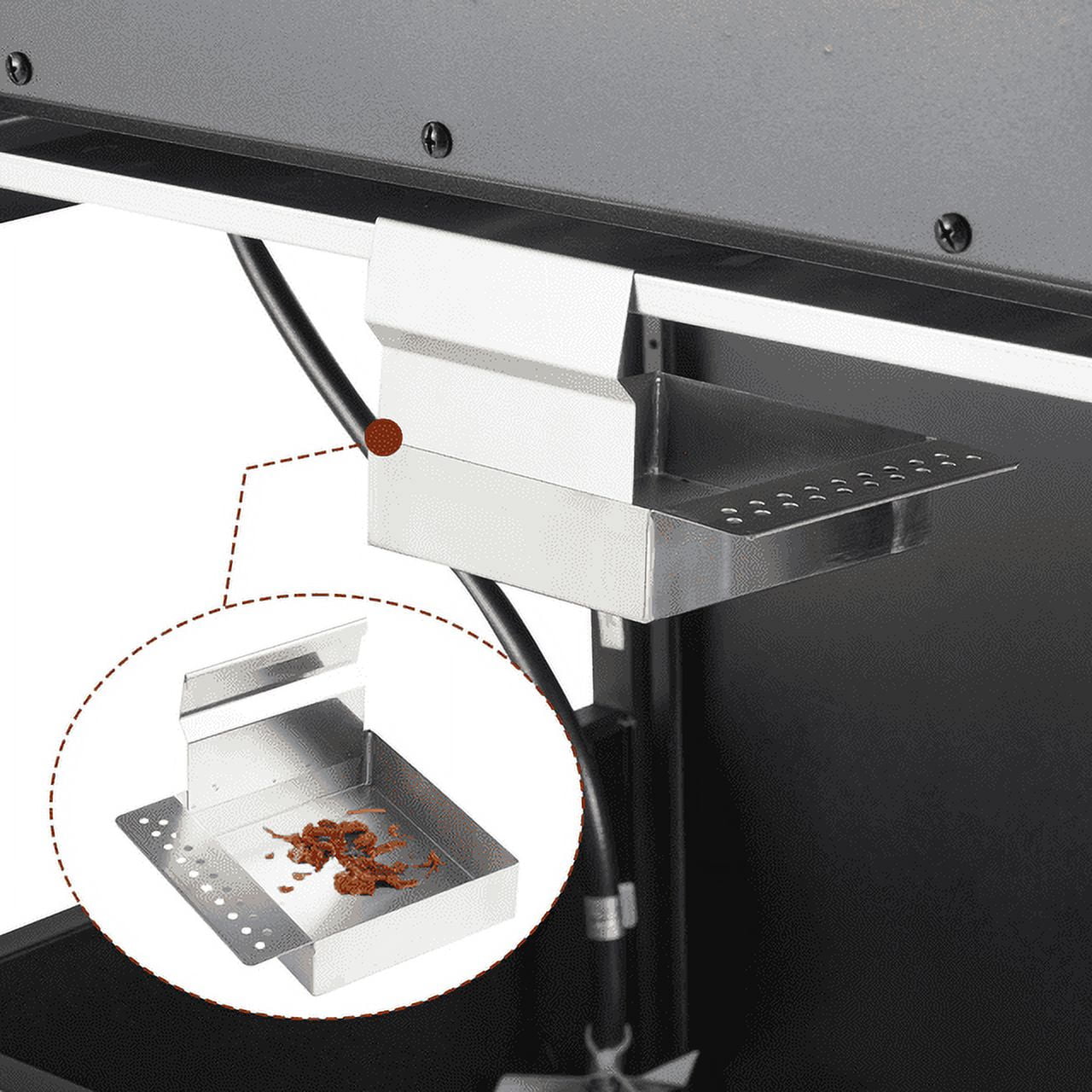 Hommow 4 Burner BBQ Propane Gas Grill,36000 BTU Stainless Steel with Stove and Side Table - Image 5