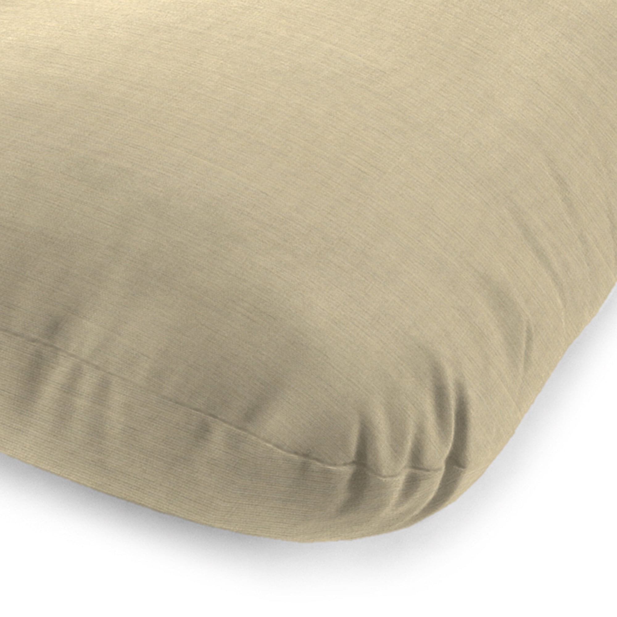 Jordan Manufacturing Sunbrella 74" x 22" Spectrum Sand Solid Rectangular Outdoor Chaise Lounge Cushion with Ties and Hanger Loop - Image 5