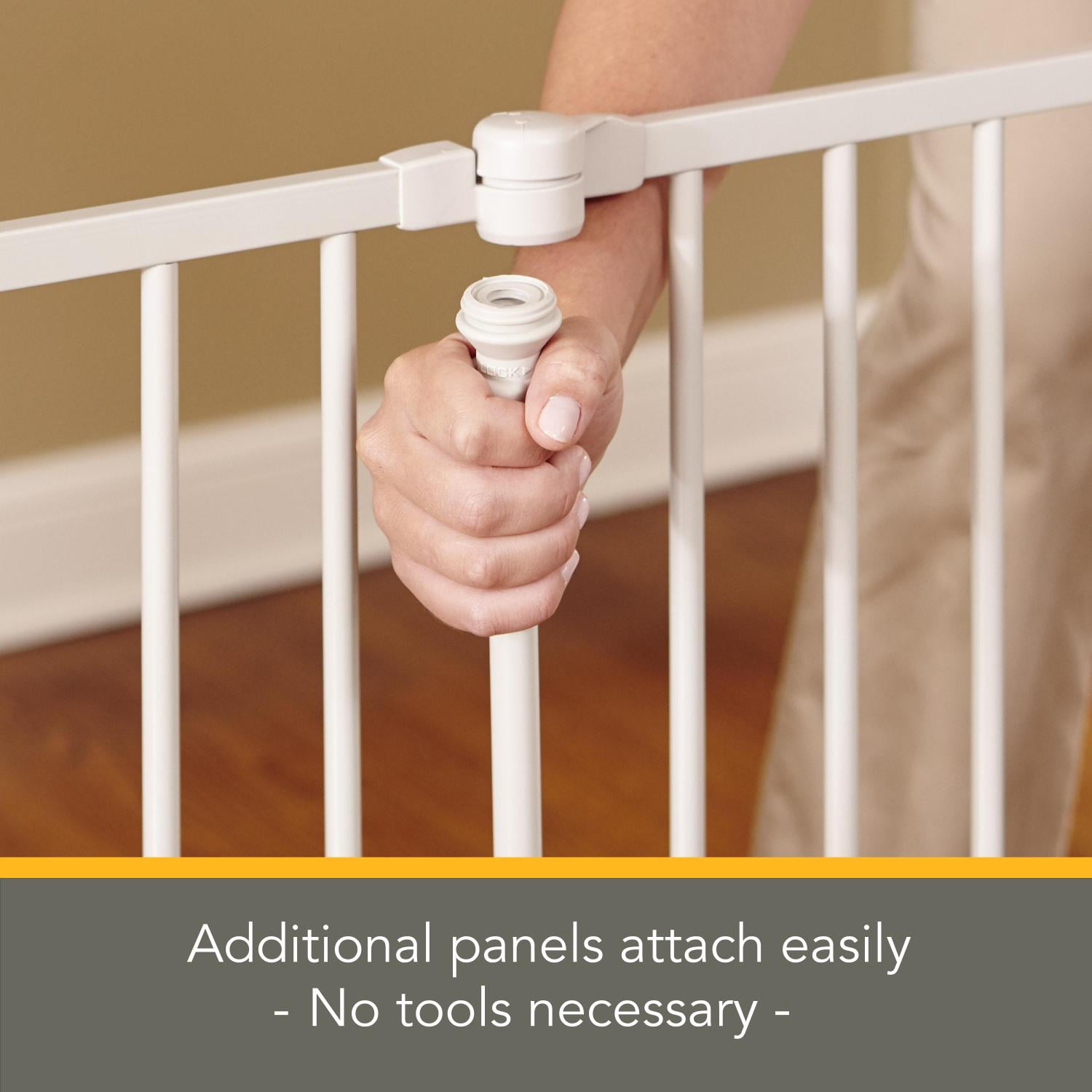 Toddleroo by North States 3-in-1 Superyard Baby Play Yard Two-Panel Extension, Taupe Metal - Image 5