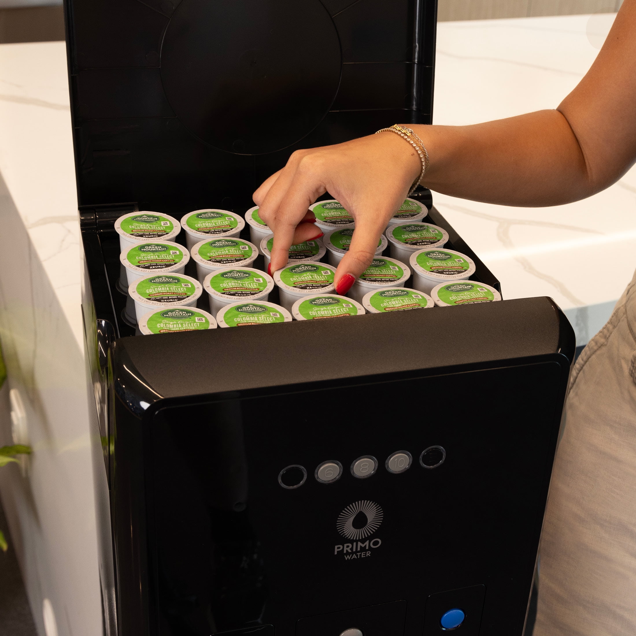 Primo Water® Bottom Loading Pro 2 Temp Water Dispenser with Single-Serve Coffee Maker, Black - Image 5