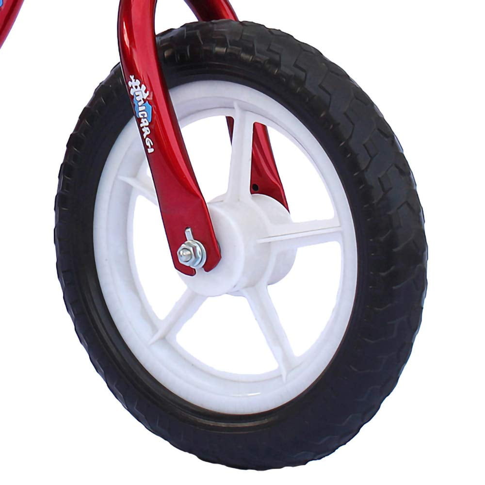 USToyOutlet 12" Kid's Beginner Bicycle for 2-4 Years Old Boys' and Girls' Bike Foam Tire for Indoor Use No Brake - Red - Image 4