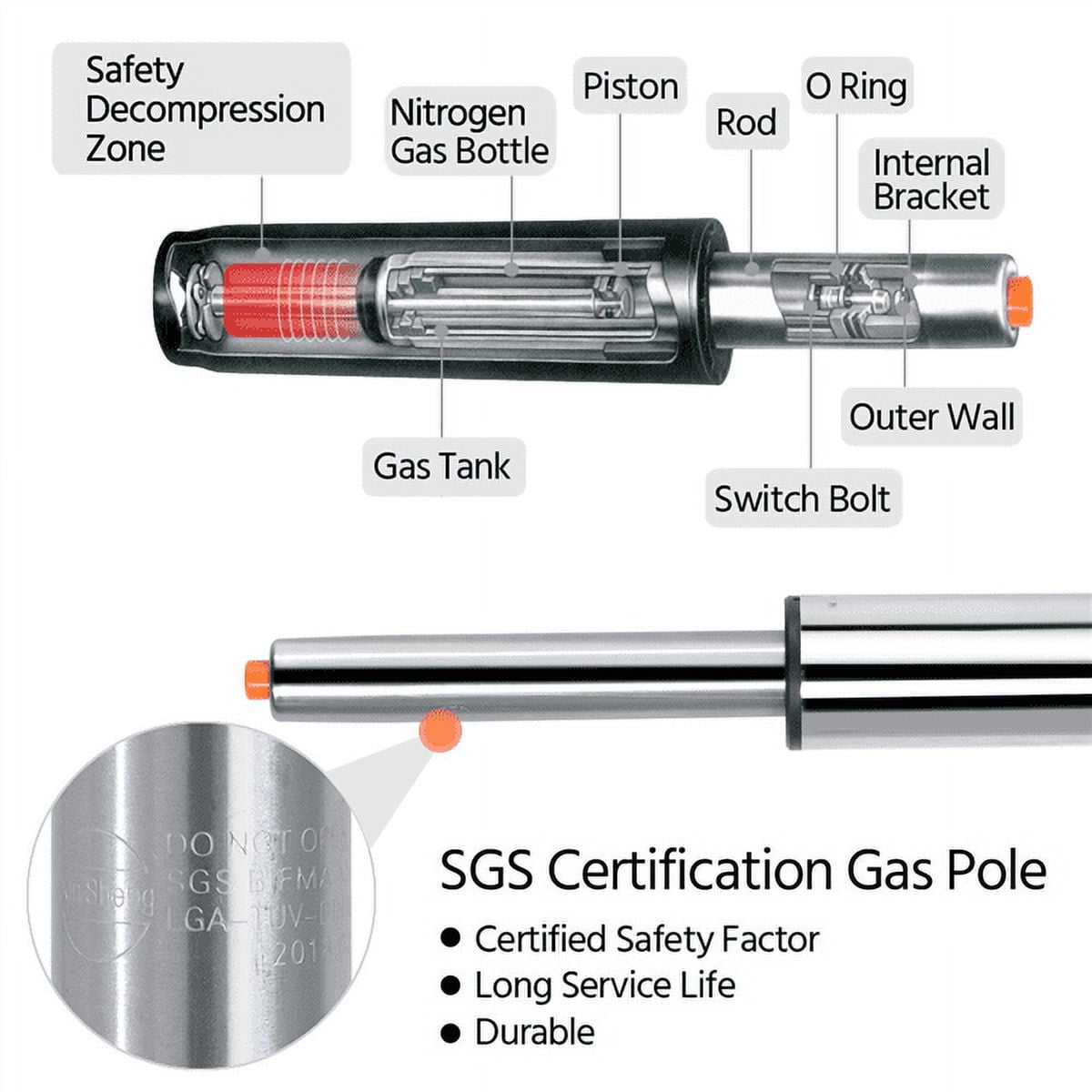 Alden Design Modern Armless Office Chair Low Back PU Leather Desk Chair with Wheels, White - Image 10