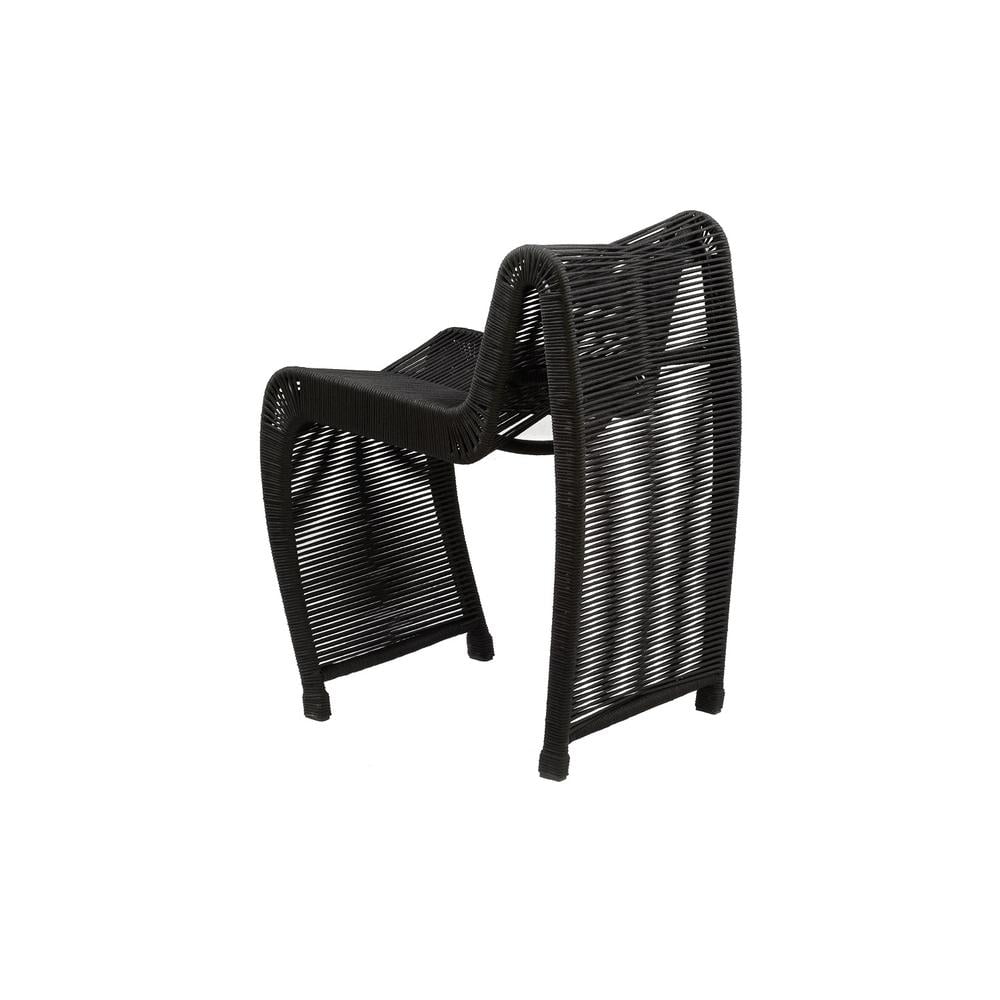 Boraam 24" Lorenzo Black Rope Counter Stool Set of 2 - Image 9