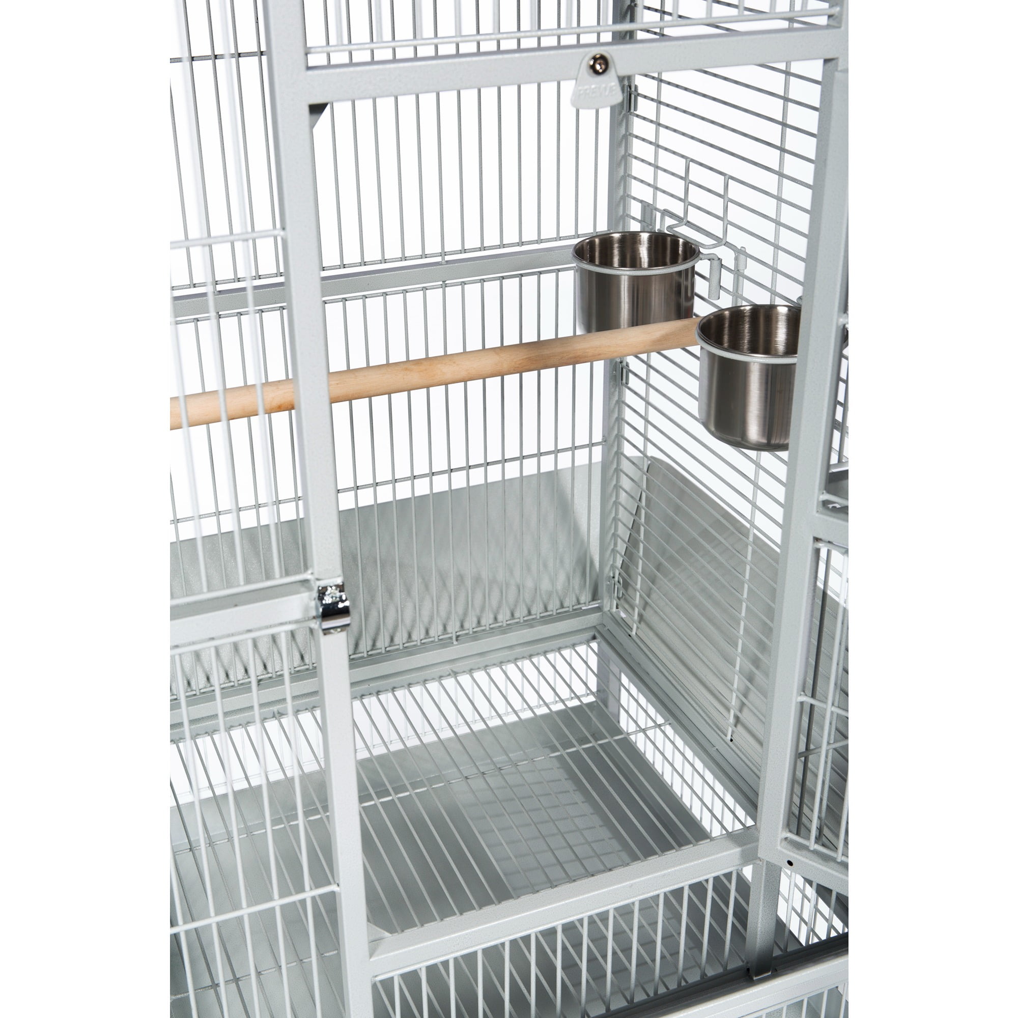 Prevue Pet Products Select Wrought Iron Parrot Bird Cage 24x20x60", Pewter - Image 8