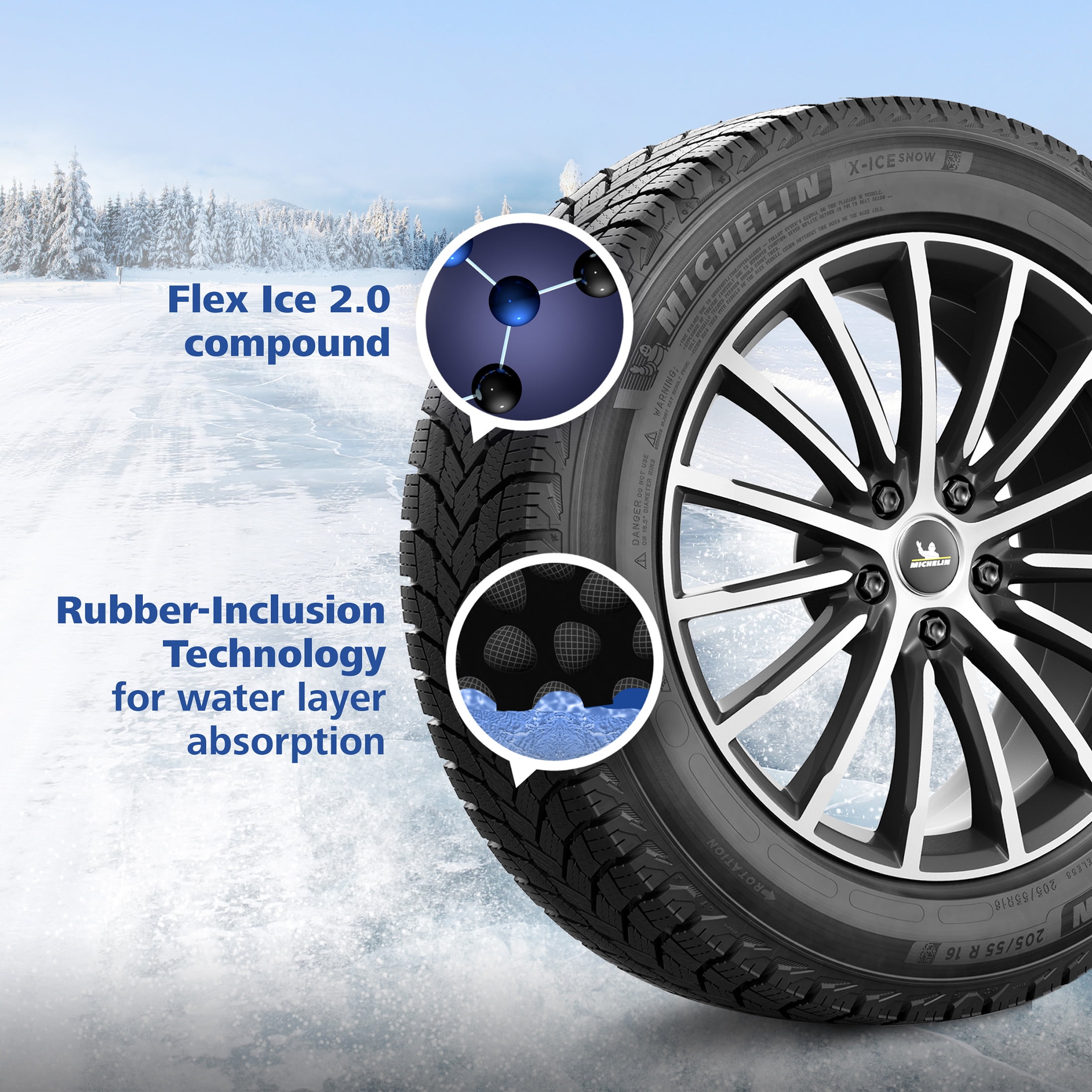 Michelin X-Ice Snow Winter 255/50R20 109T XL Passenger Tire - Image 8