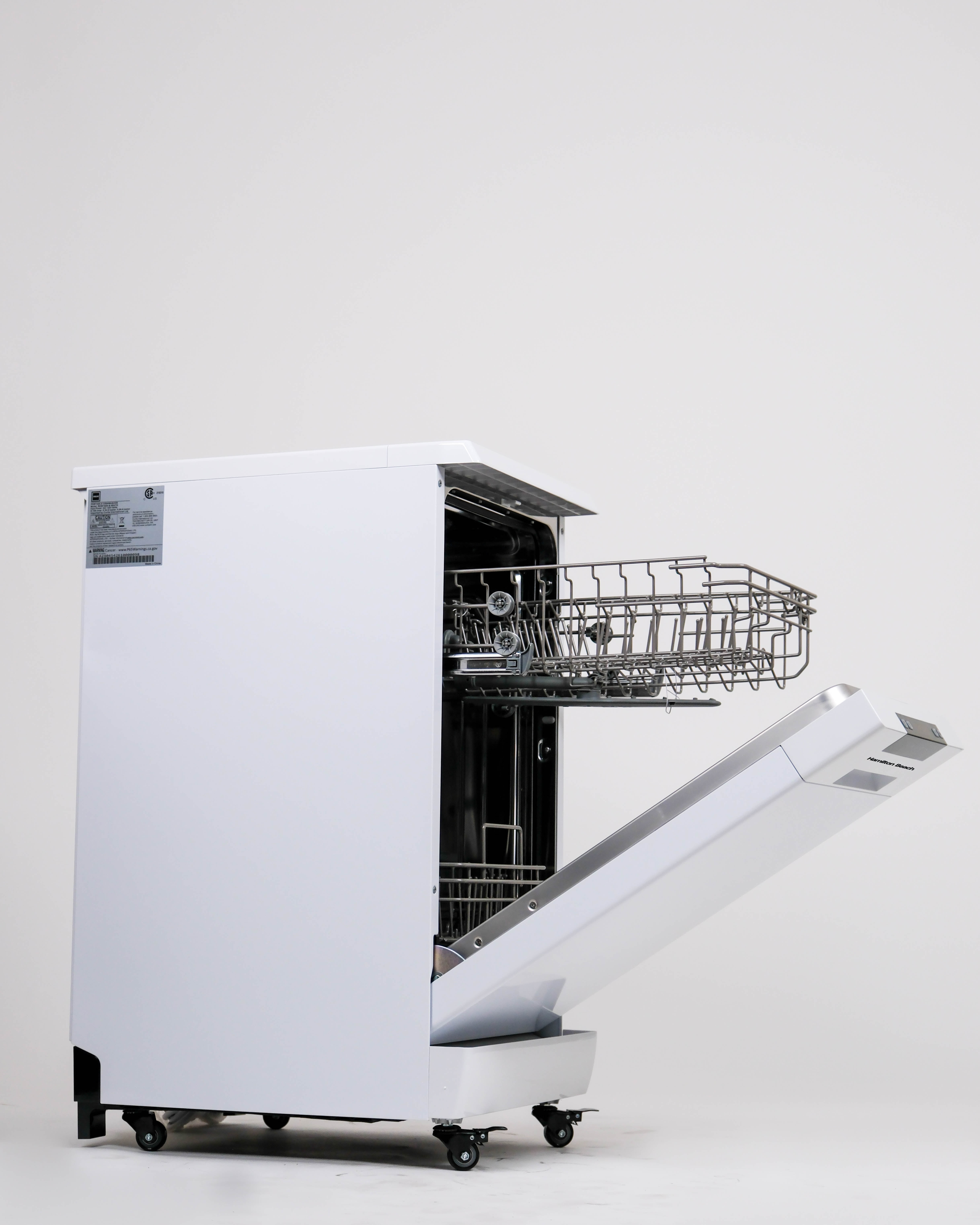 Hamilton Beach 18" Portable Dishwasher in White - Image 2