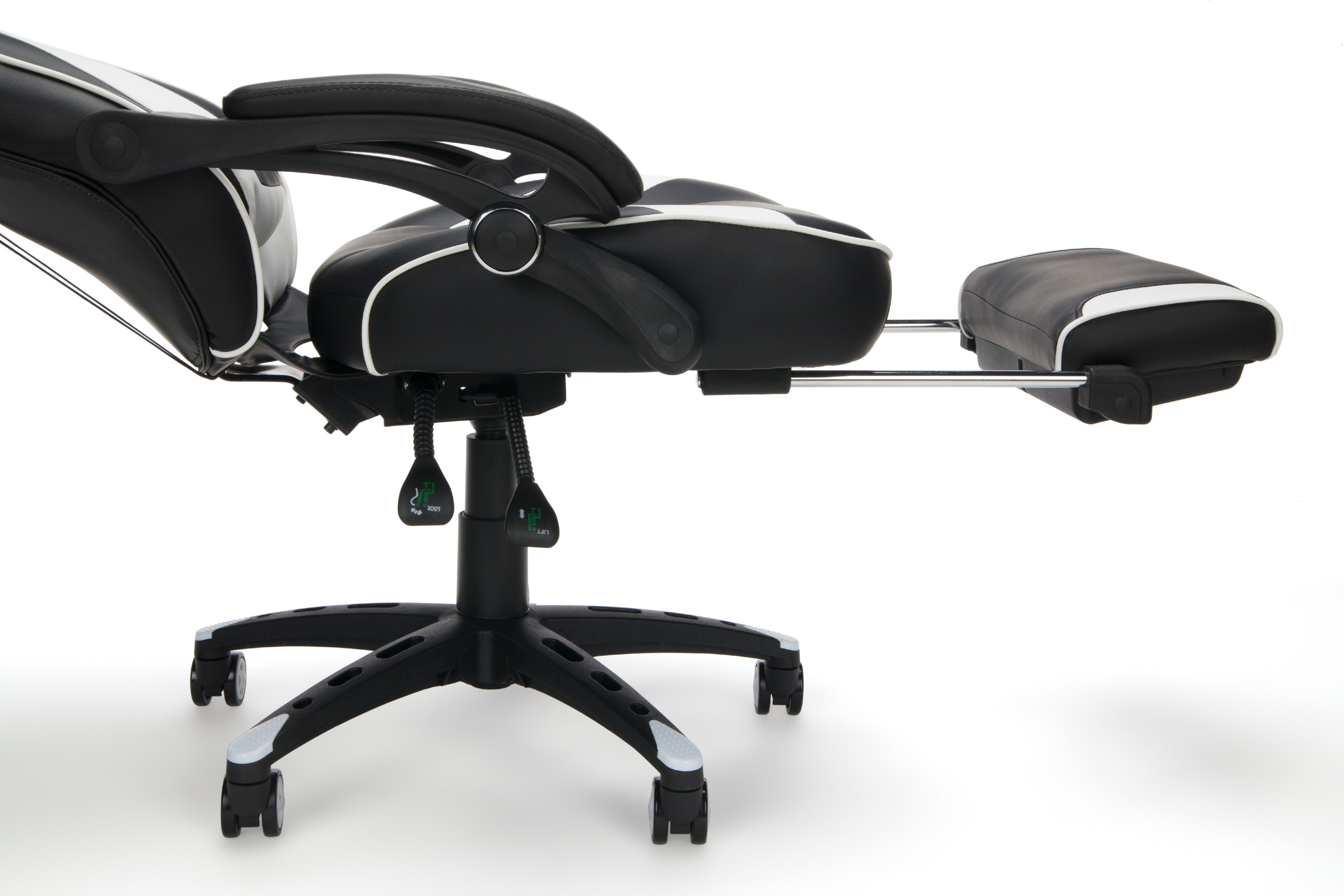 RESPAWN Gaming Chair (RSP-110) and Gaming Desk (RSP-1010) Bundle, eSports Gaming Battlestation, in White/Gray (PKG-W-R02-WH-GRY) - Image 6