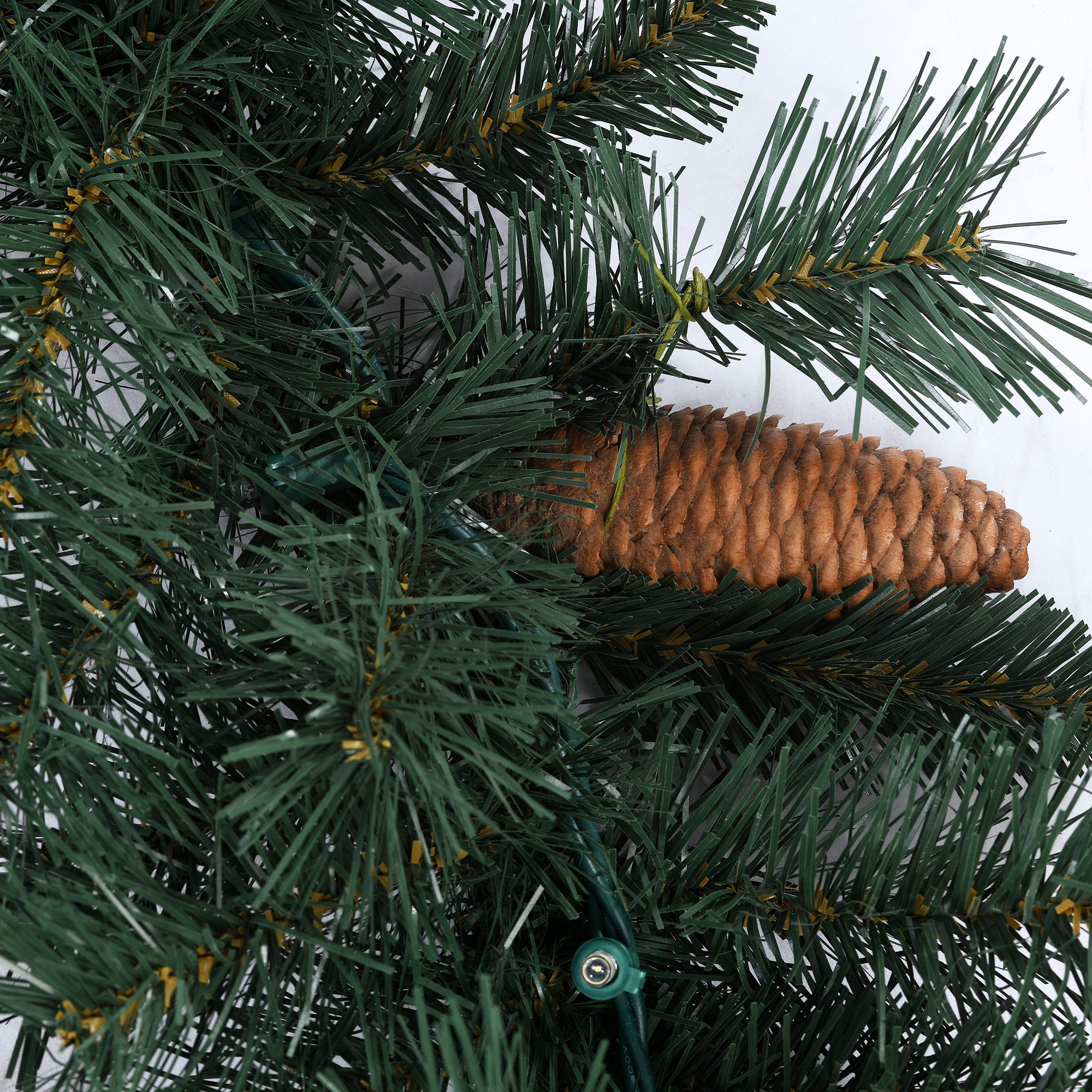 5-Piece Prelit Artificial Christmas Tree Entryway Set with Warm White LED Lights, by Holiday Time - Image 2