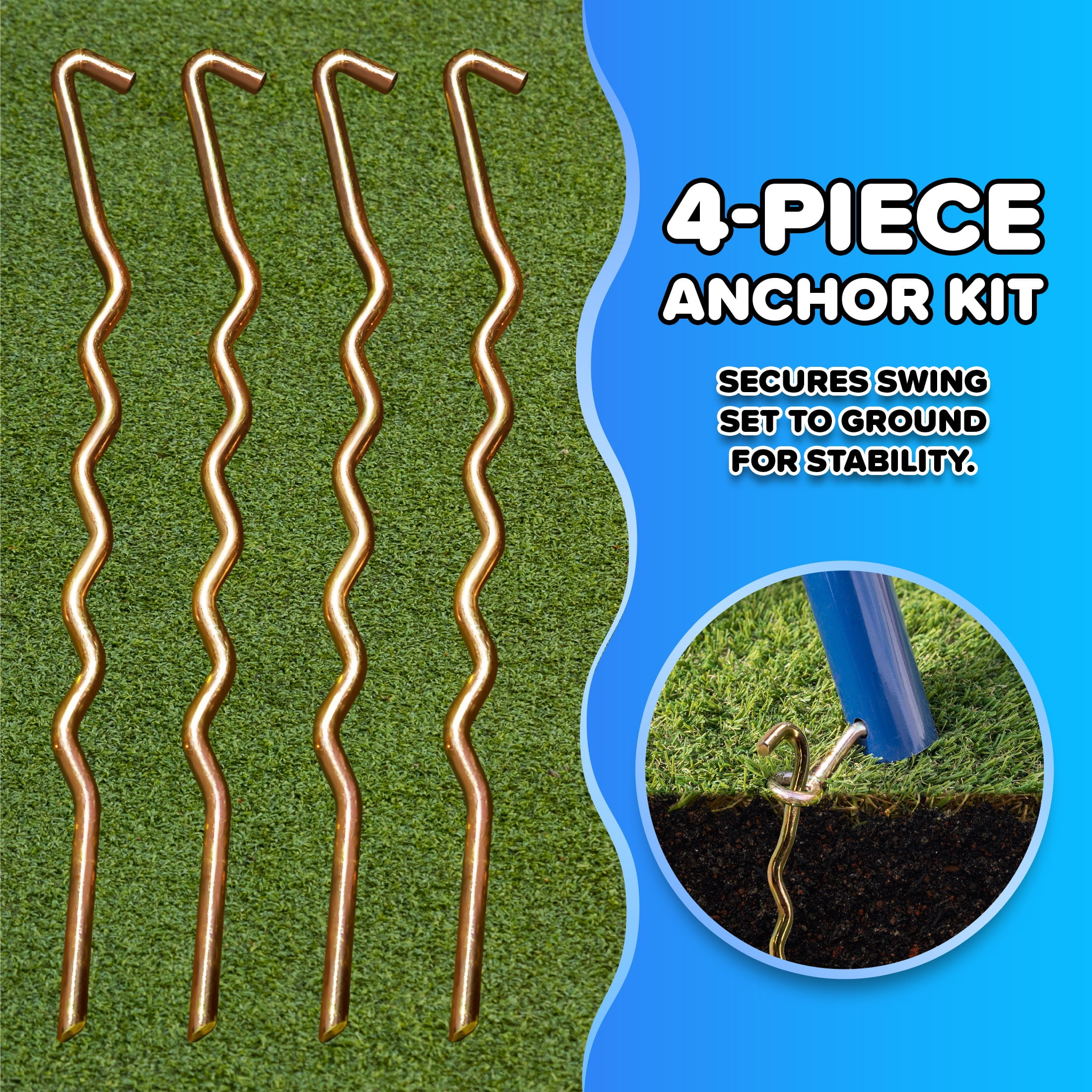 Sportspower Albany Metal Swing Set for Kids Ages 3-8 with 2 Sling Swings, 2-Person Glider, & Lifetime Warranty on 5 ft Slide, Heavy-Duty Outdoor Playset with 6ft Steel Frame - Image 9