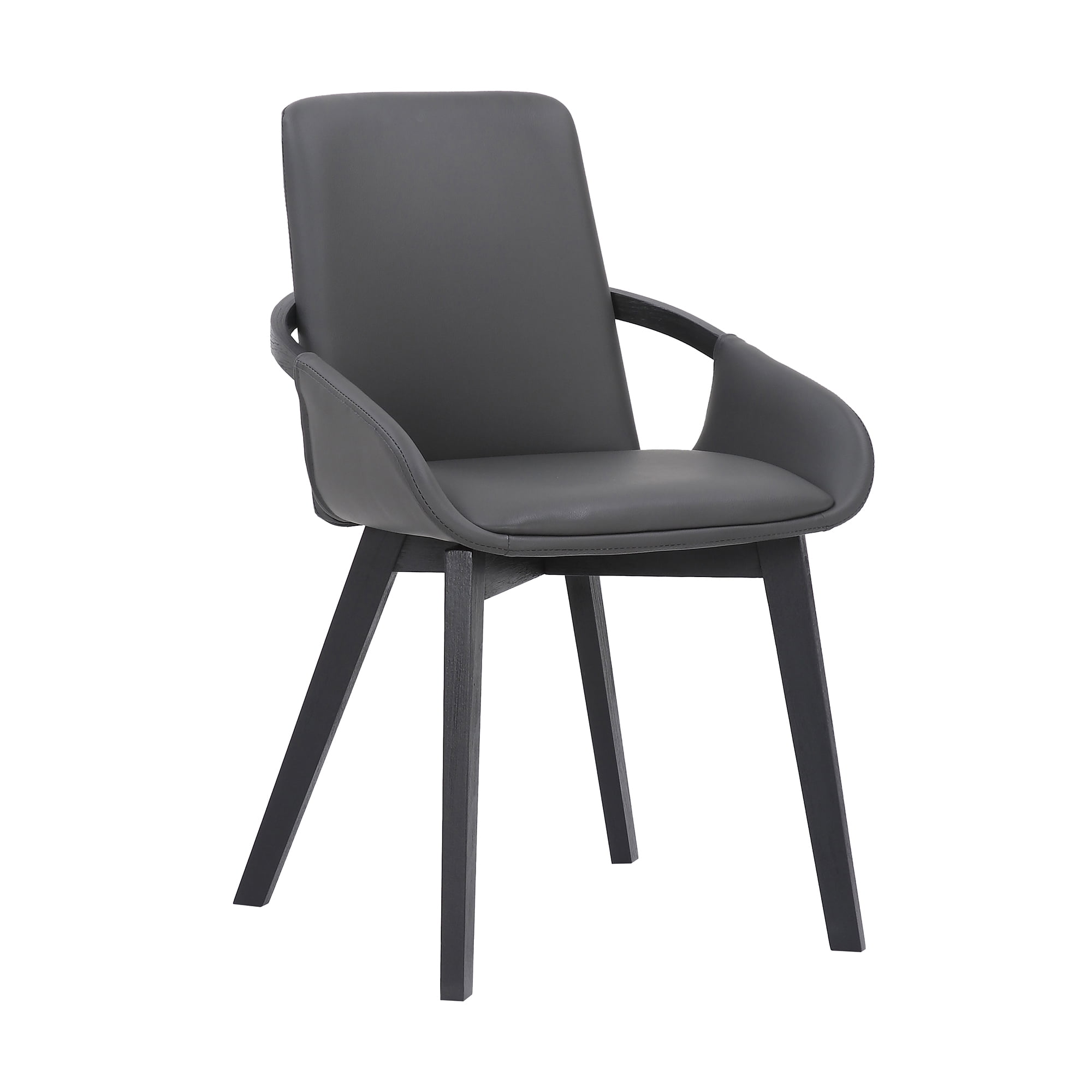 Greisen Modern Gray Wood Dining Room Chair - Image 6