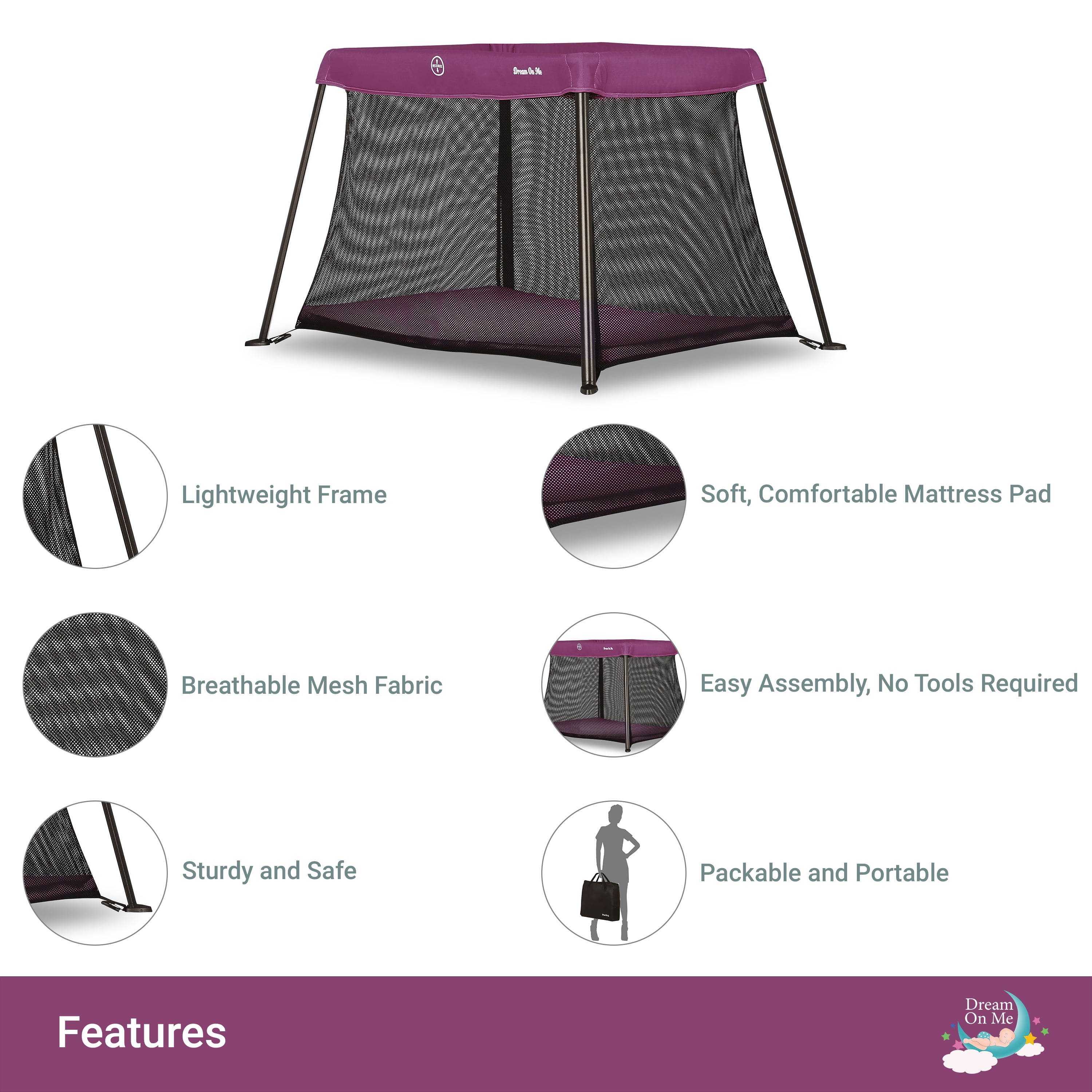 Dream On Me Travel Light Play Yard - Image 7