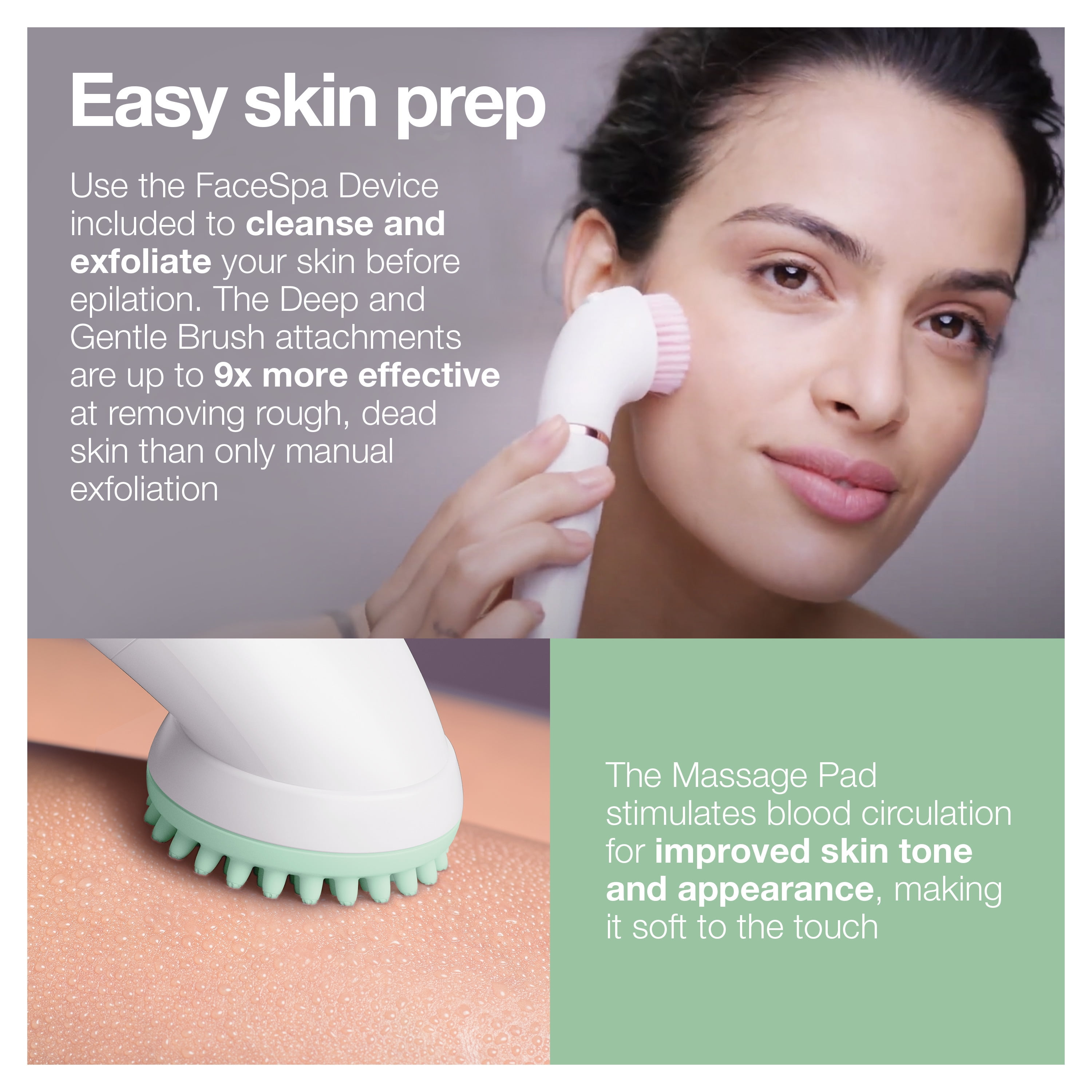 Braun Silk-Epil Beauty Set 9 9-985 Deluxe 7-in-1 Cordless Wet & Dry Hair Removal Epilator for Women - Image 8