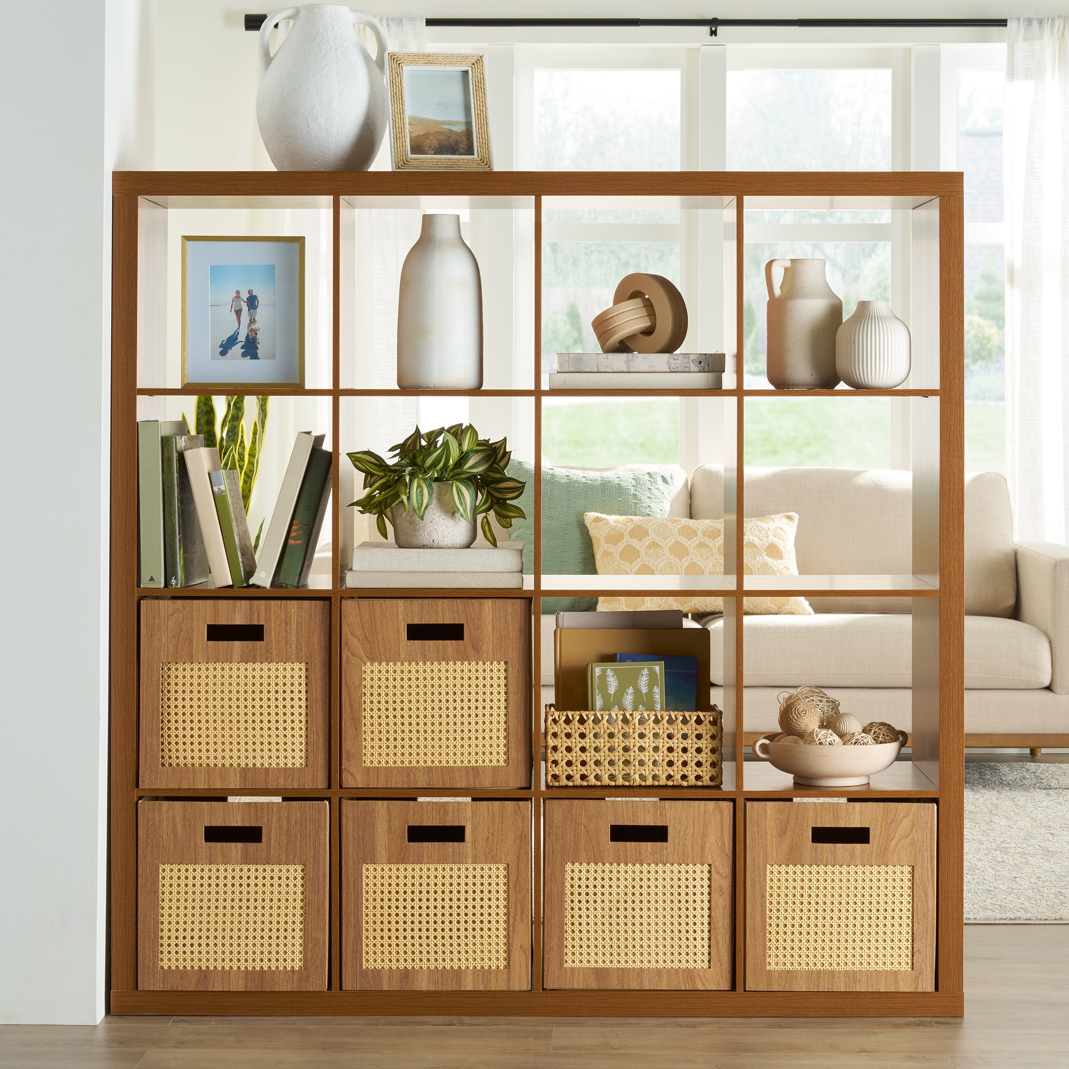 Better Homes & Gardens 16 Cube Storage Organizer, Acorn - Image 4