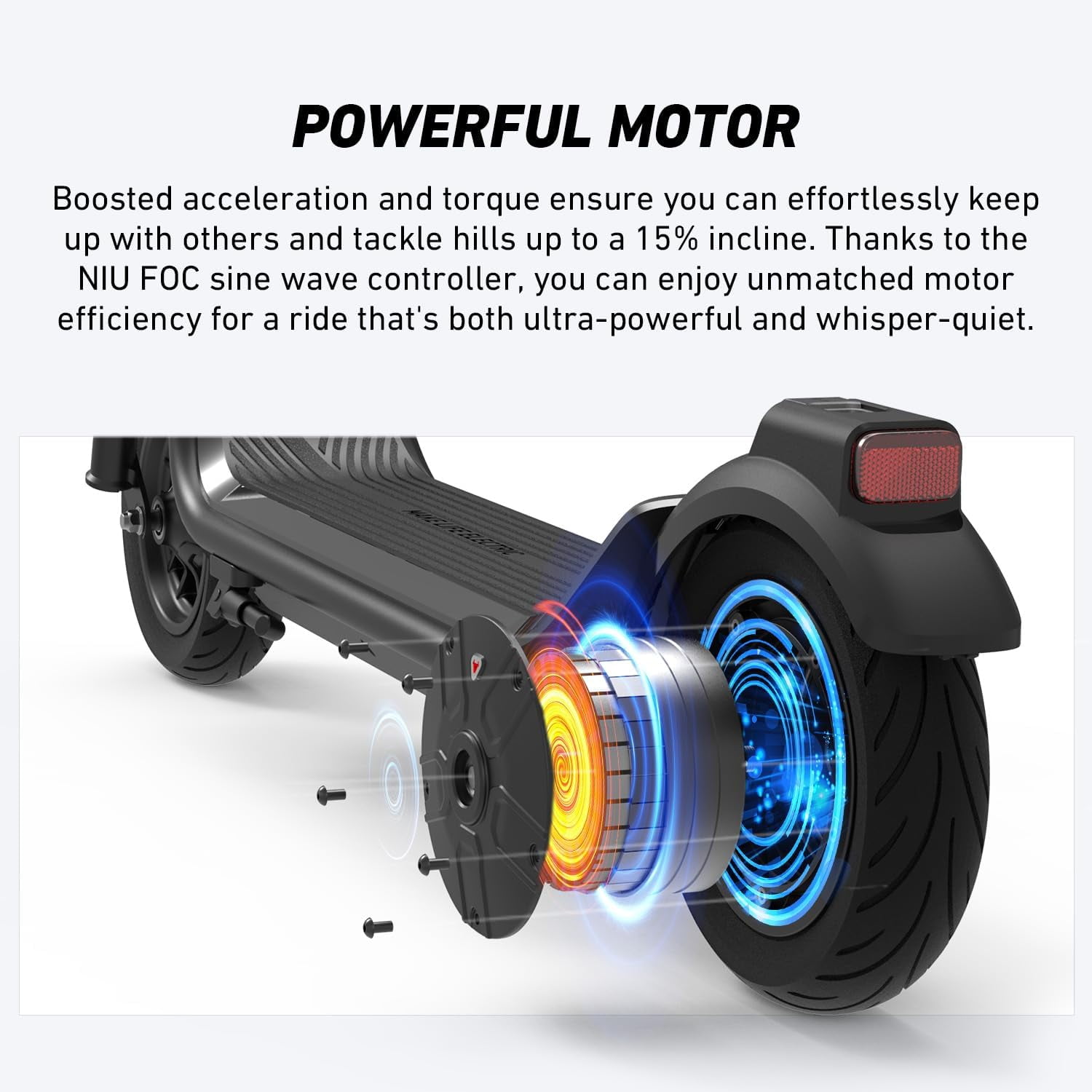 Niu KQi 100P Electric Kick Scooter, Ages 8+ - Image 6