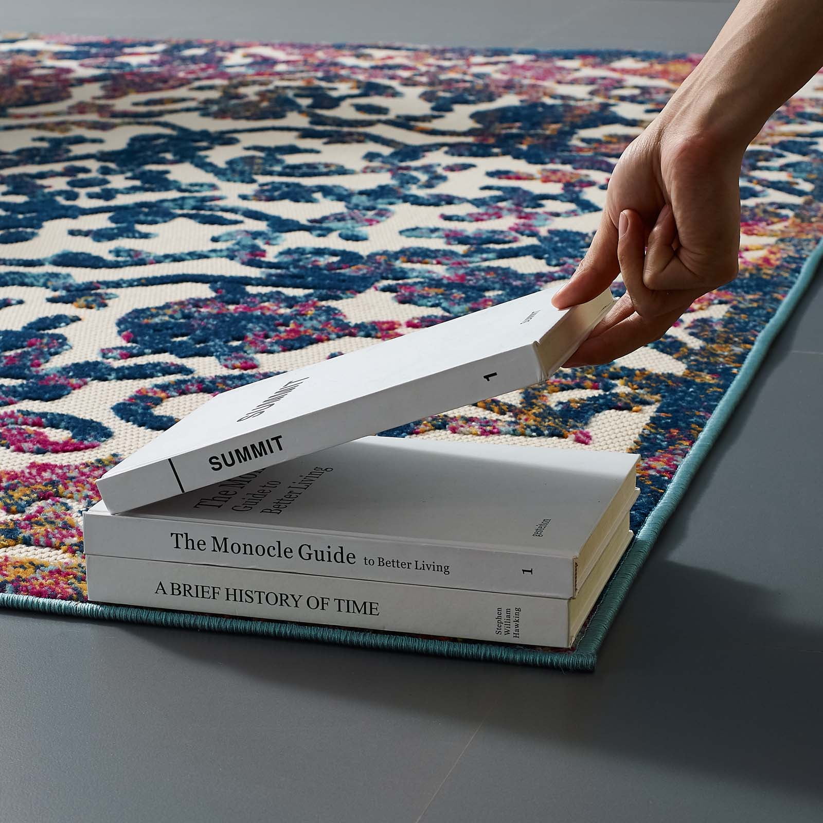 Reflect Primrose Ornate Floral Lattice 8x10 Indoor/Outdoor Area Rug-R-1179-810 - Image 6