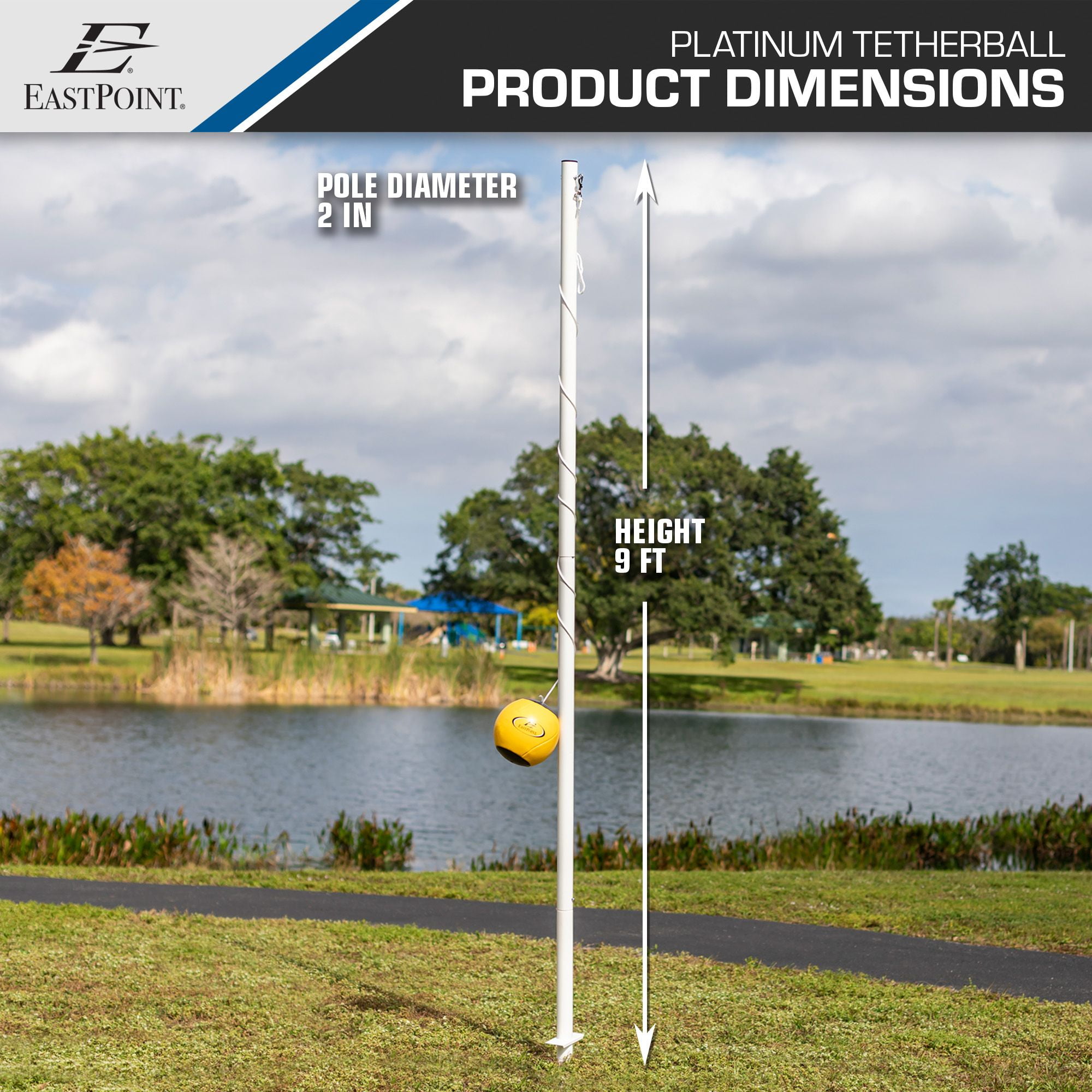 EastPoint Sports Platinum 9ft. Tetherball Set - Image 8