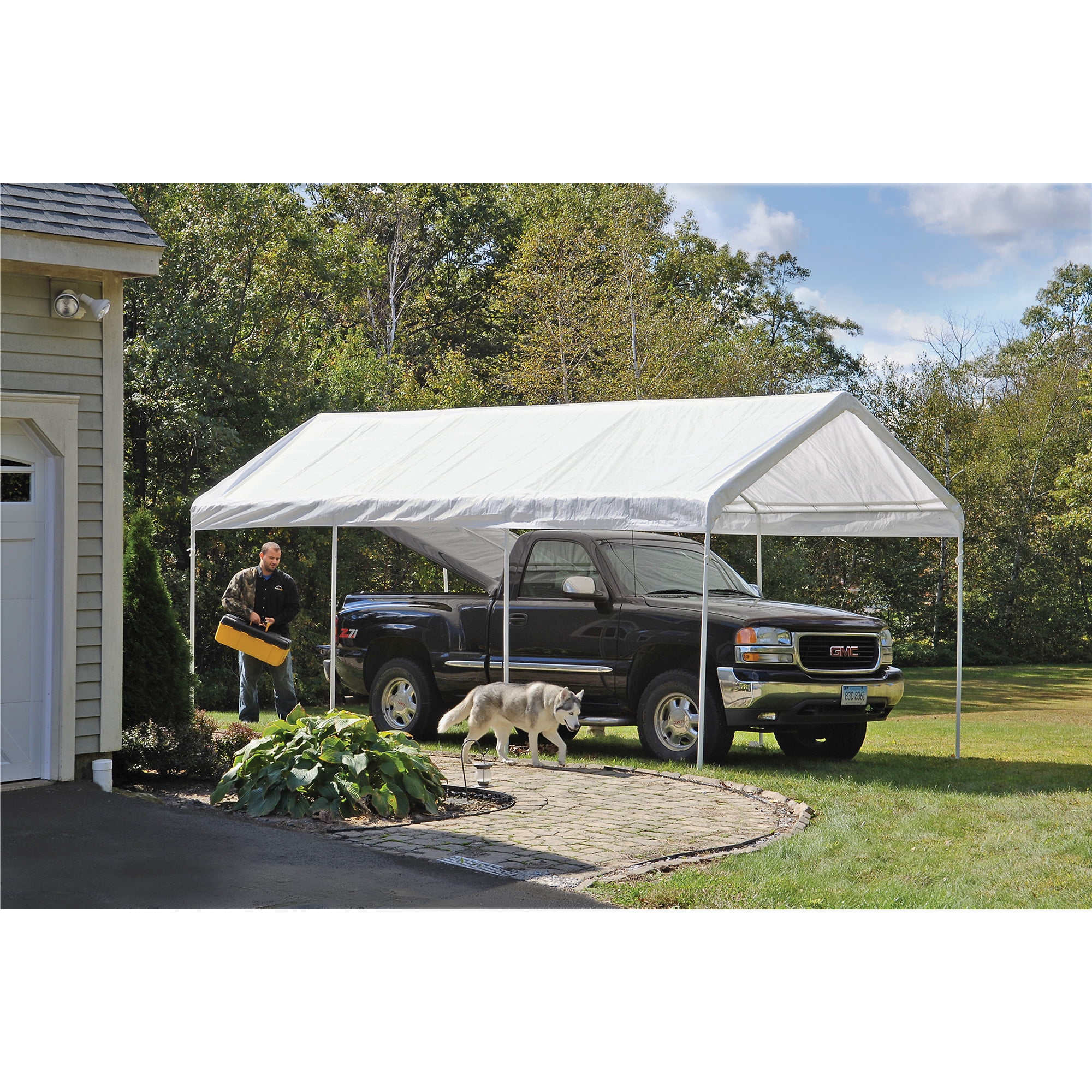 ShelterLogic SuperMax 10 x 20 x 9 ft White Gazebo Canopy - Image 7