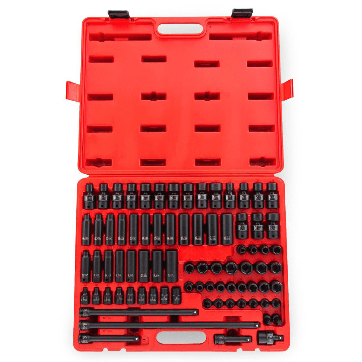 Sunex 80-Piece 3/8-Inch Drive Master Impact Socket Set - Image 3