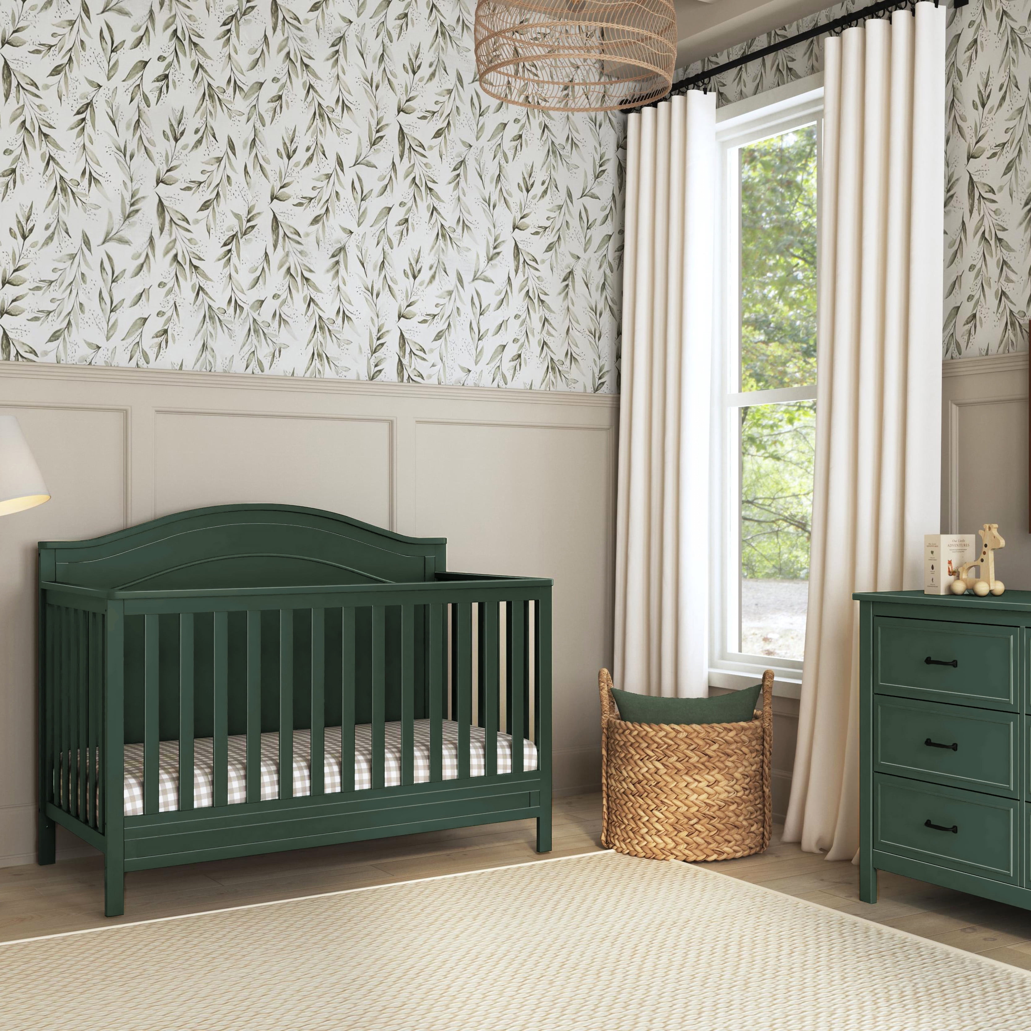 DaVinci Charlie 4-in-1 Convertible Crib, Greenguard Gold Certified, Forest Green - Image 5