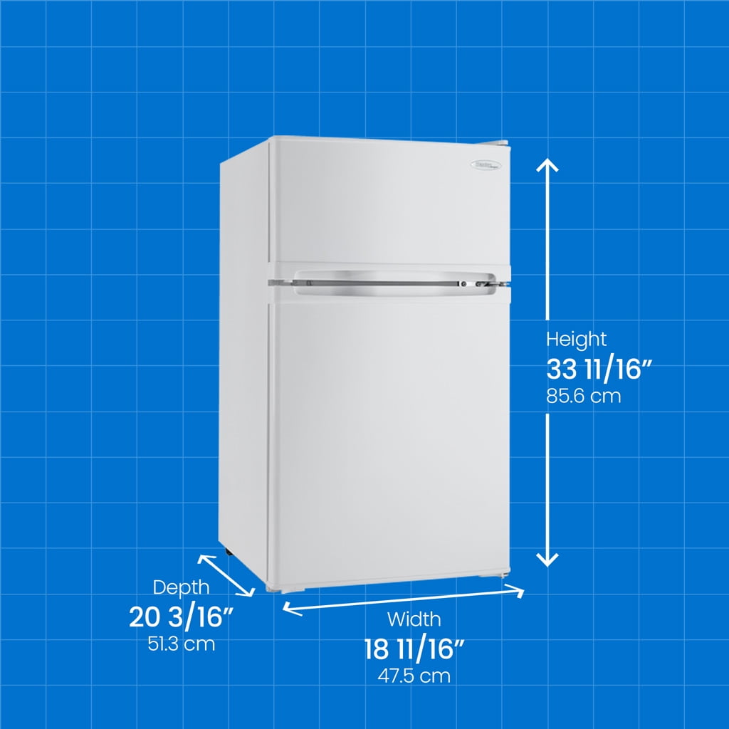 Danby 3.1 cu. ft. 2-door Compact Fridge in White DCR031B1WDD - Image 3
