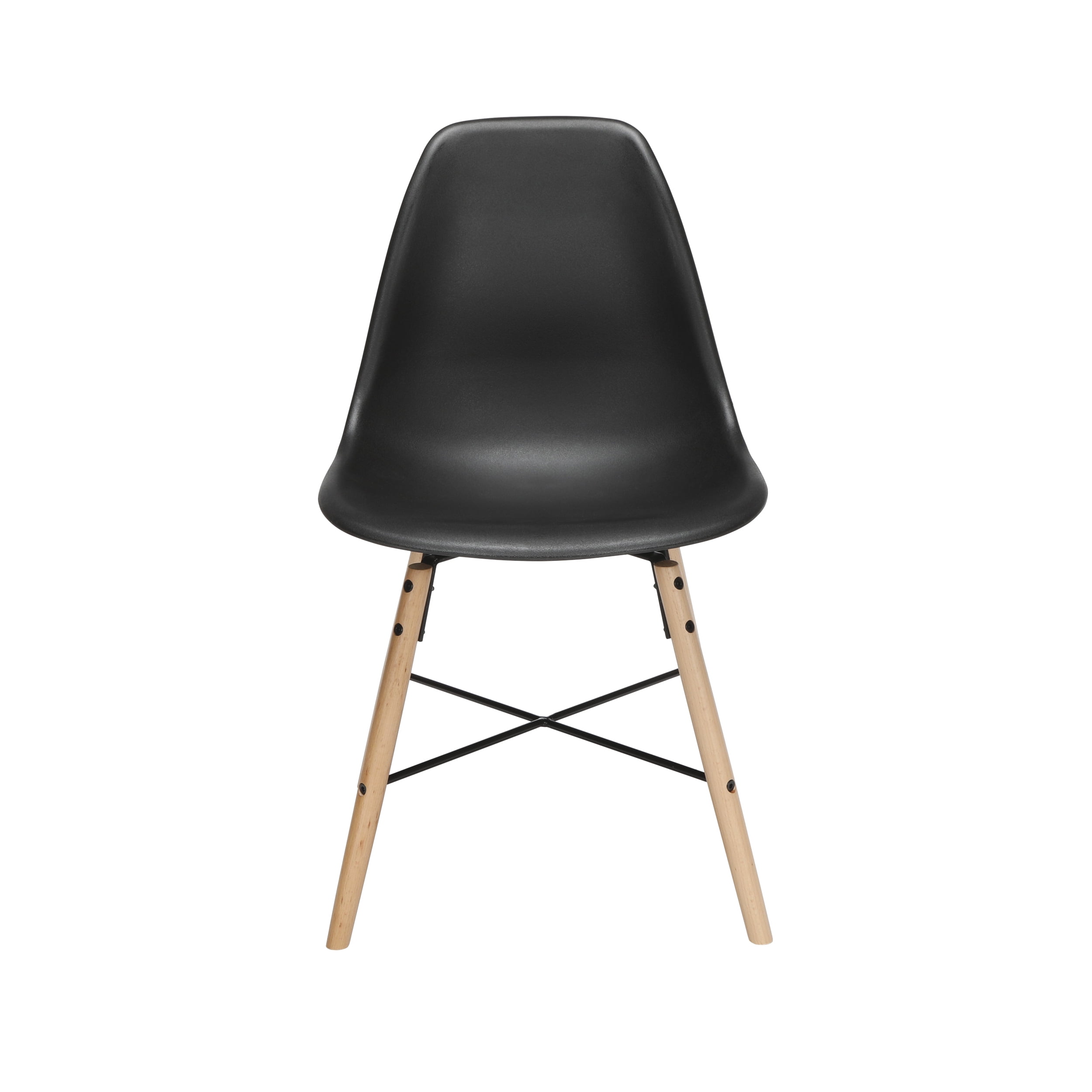 Black Plastic Dining Chair 4PK - Image 3