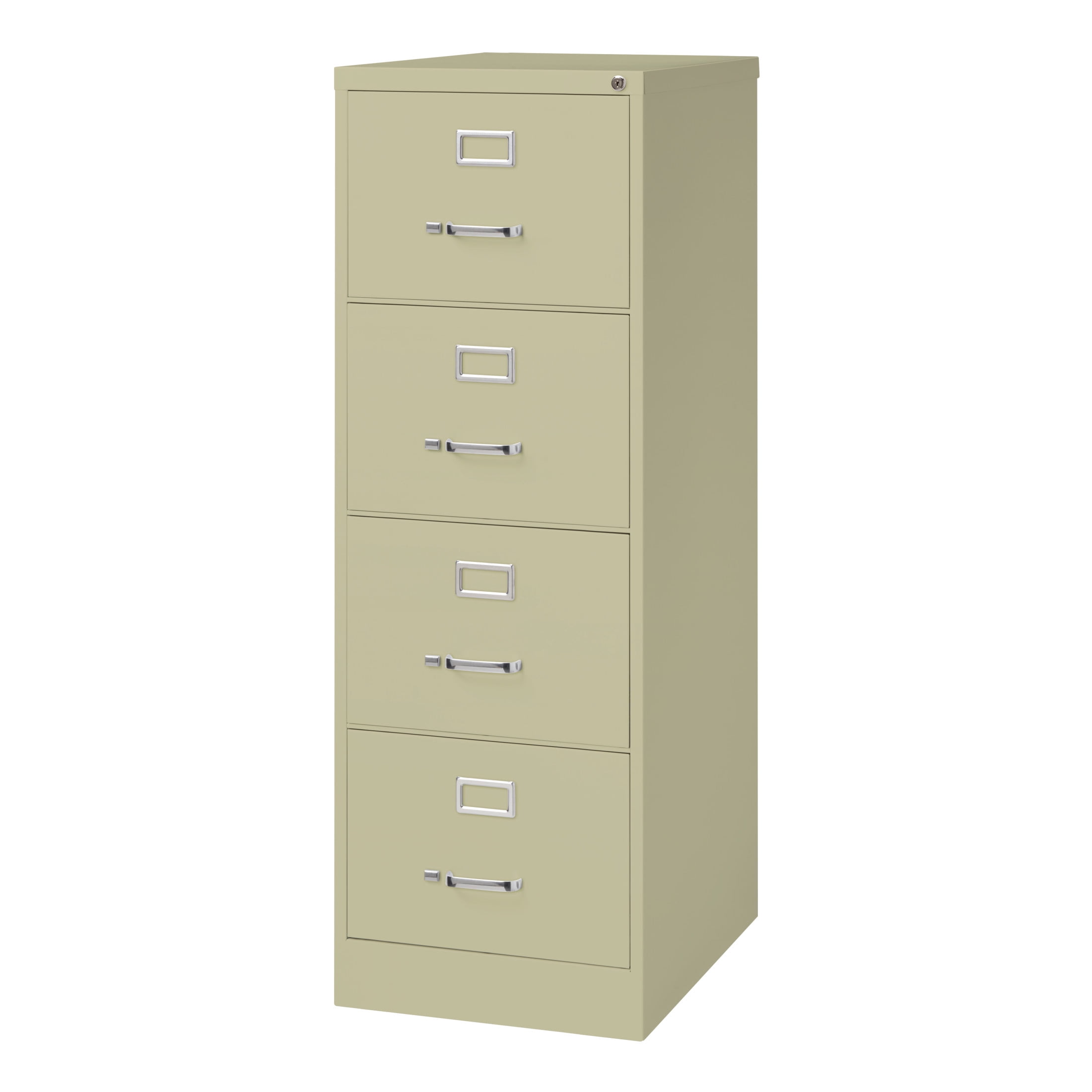 Hirsh 25" Deep 4 Drawer Legal Width Metal Vertical File Cabinet, Commercial Grade, Putty - Image 3
