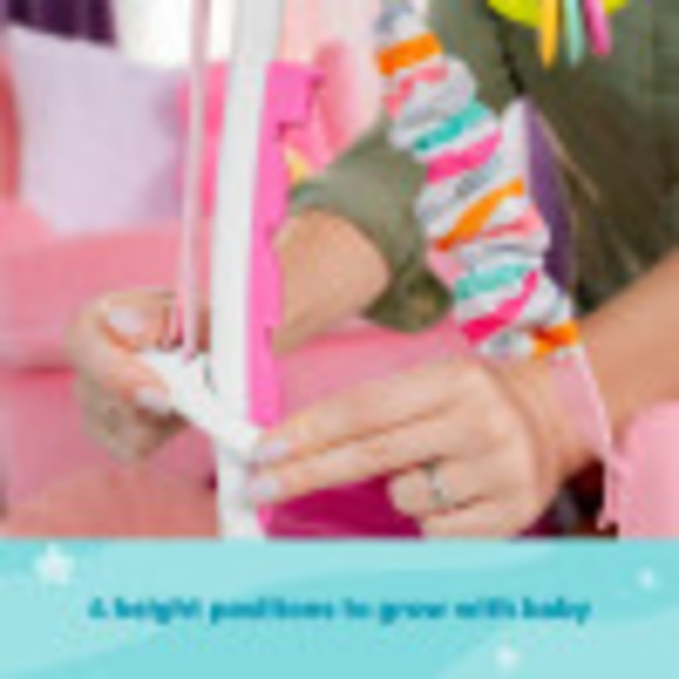 Disney Baby Minnie Mouse Forever Besties Infant Activity Center Jumper, Pink, Unisex, Infants Ages 6 Months to 1 Year - Image 4