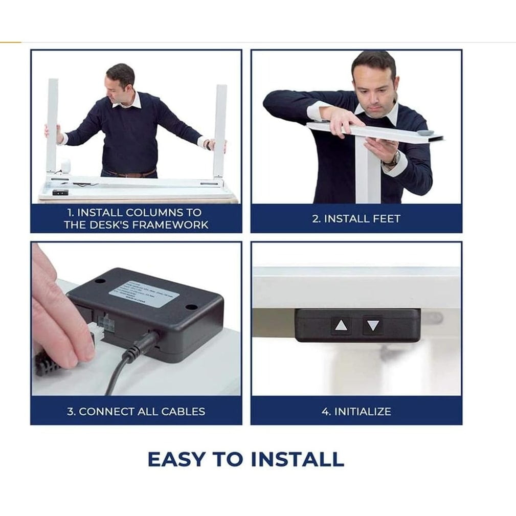 Height Adjustable Standing Desk, Black Color - Image 5