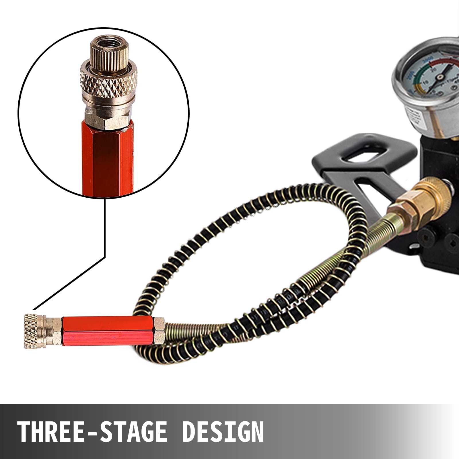 VEVOR 3 Stage PCP Air Gun Rifle Filling Stirrup Pump Hand Pump 4500PSI Charging Black New - Image 6