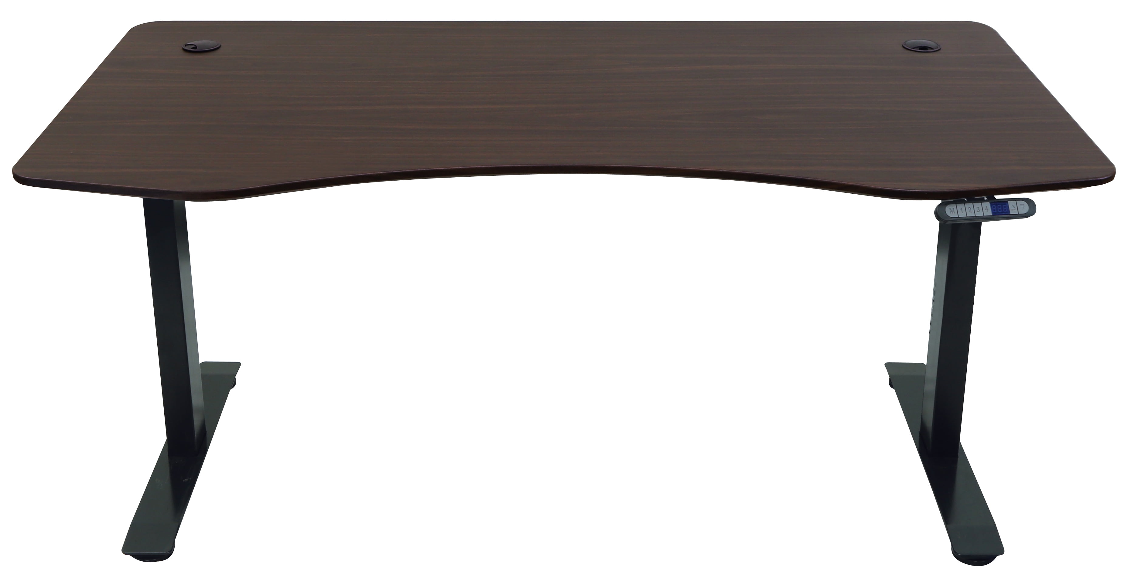 MotionWise Manager Series Dual Motorized Rising Sit/Stand Desk for Home Or Office, American Walnut - Image 3