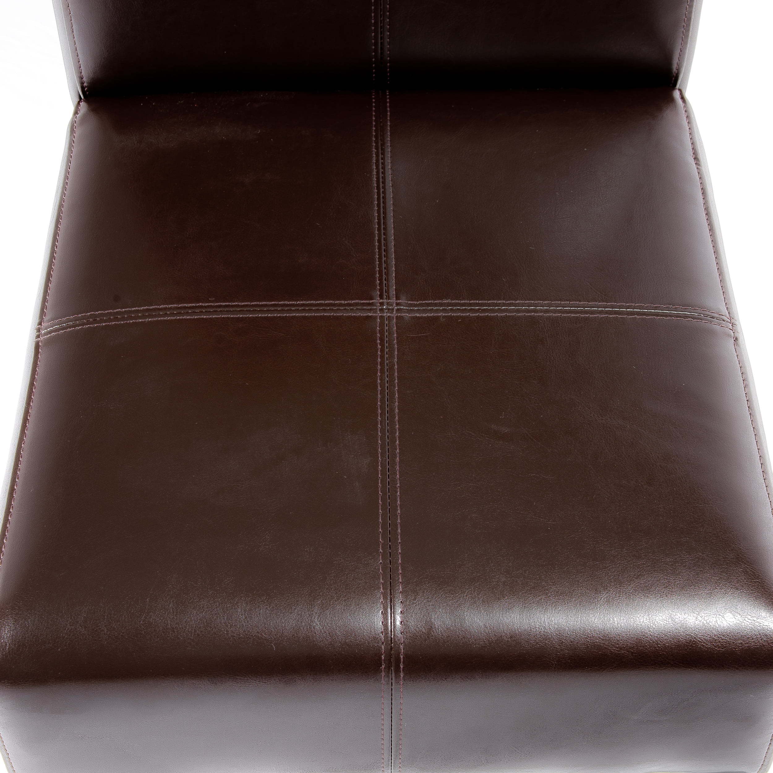 Noble House Roland Indoor Chocolate Brown Leather Dining Chairs,Set of 2 - Image 10