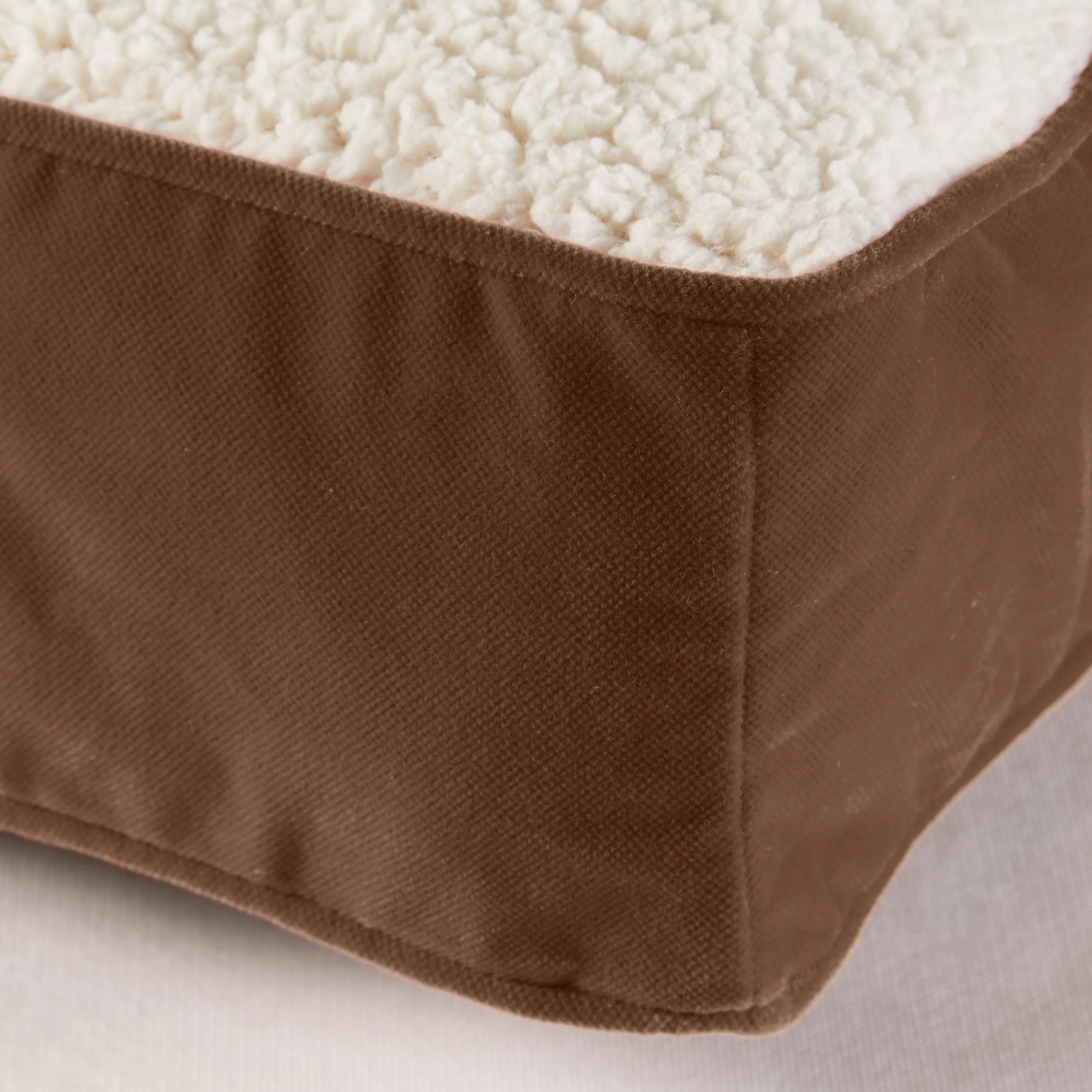 Happy Hounds Buster Sherpa Rectangle Pillow Style Dog Bed, Latte, Large (48 x 36 in.) - Image 6