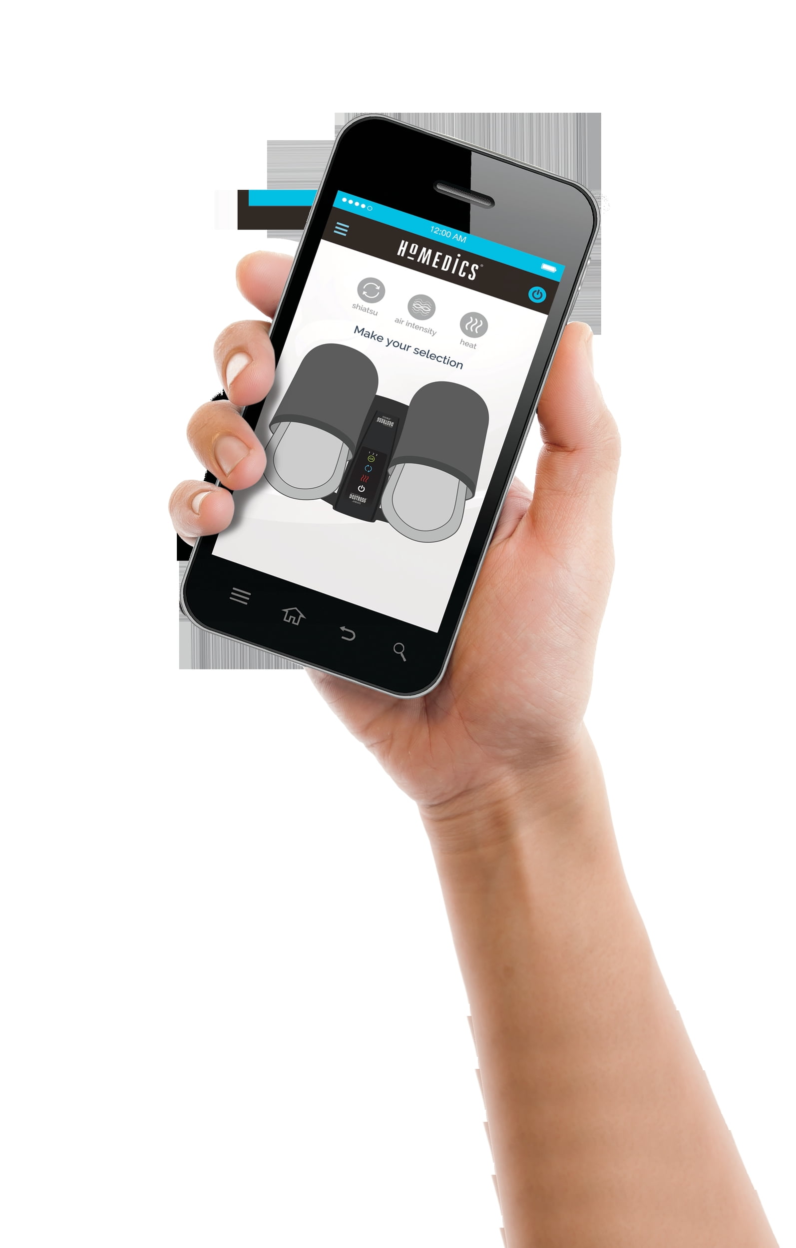 HoMedics Shiatsu Flex Ankle and Foot Massager with Heat and Gentle Air Compression, Adjustable Air Intensity, 2 Unique Massage Mode - Image 6