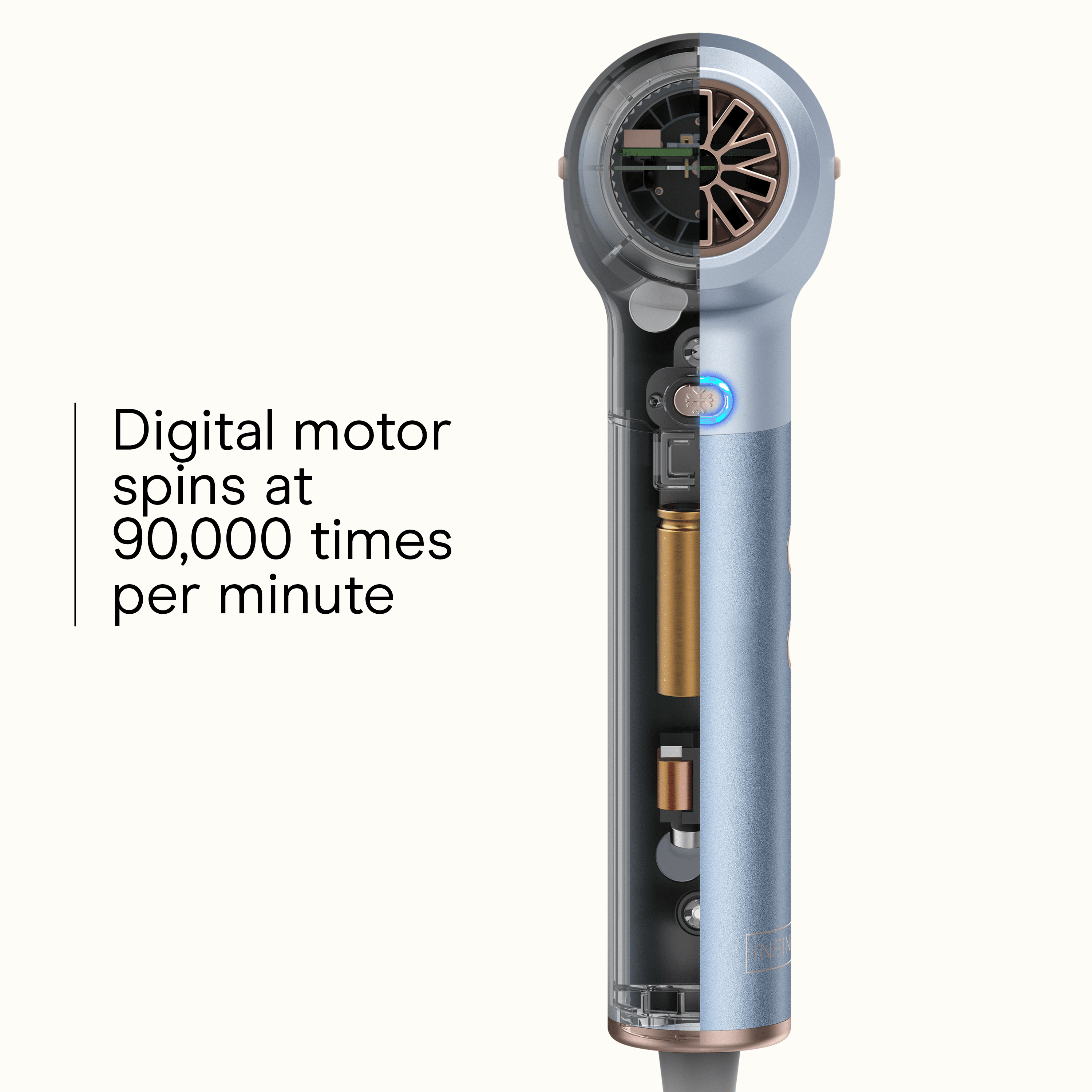 INFINITI PRO CONAIR Digital Dryer, Ionic Hair Blow Dryer - Image 2