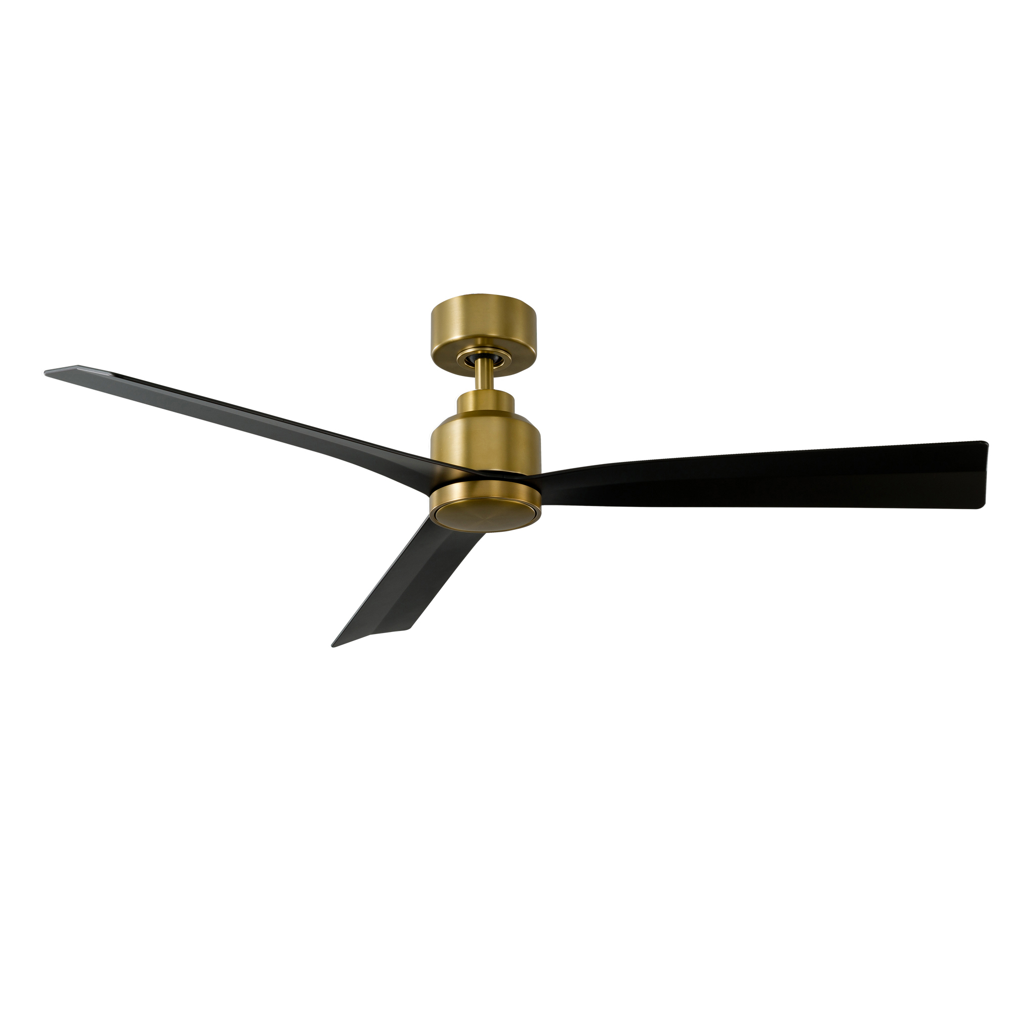 WAC Clean 52" Soft Brass/Matte Black Smart Ceiling Fan with Remote Control - Image 8